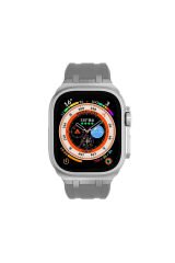 Watch Ultra 49mm Uyumlu KRD-89 Uyumlu BSAY Kordon-Turuncu Turuncu