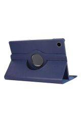 Galaxy Tab A8 10.5 SM-X200 (2021) Uyumlu BSAY Dönebilen Standlı Kılıf-Mor Lacivert