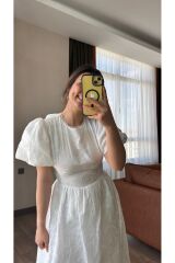 Sırt Detaylı Arkası Bağlamalı Fisto Elbise