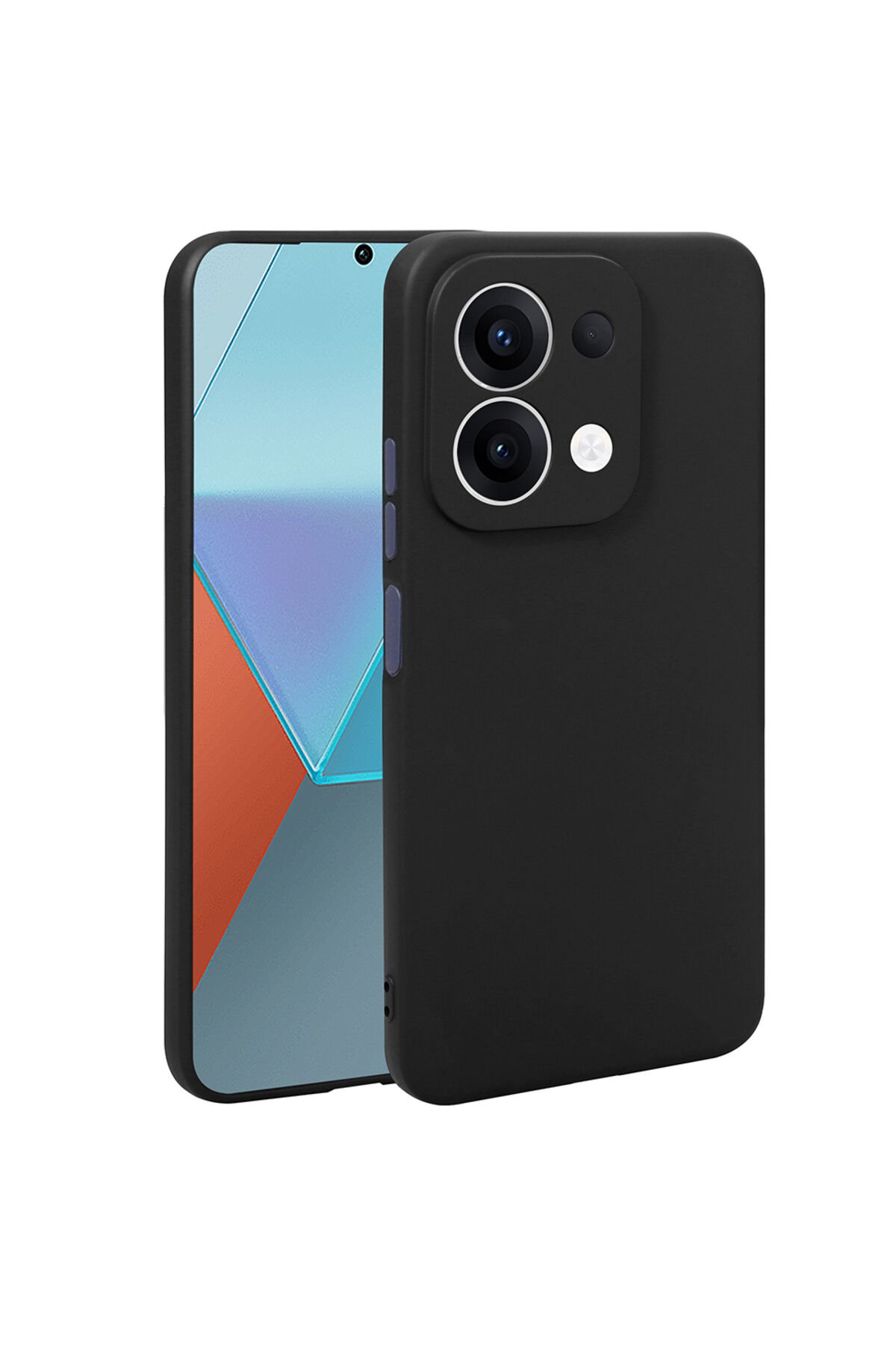 Redmi 15C Kılıf BSAY Premier Silikon Kapak - Kırmızı Siyah
