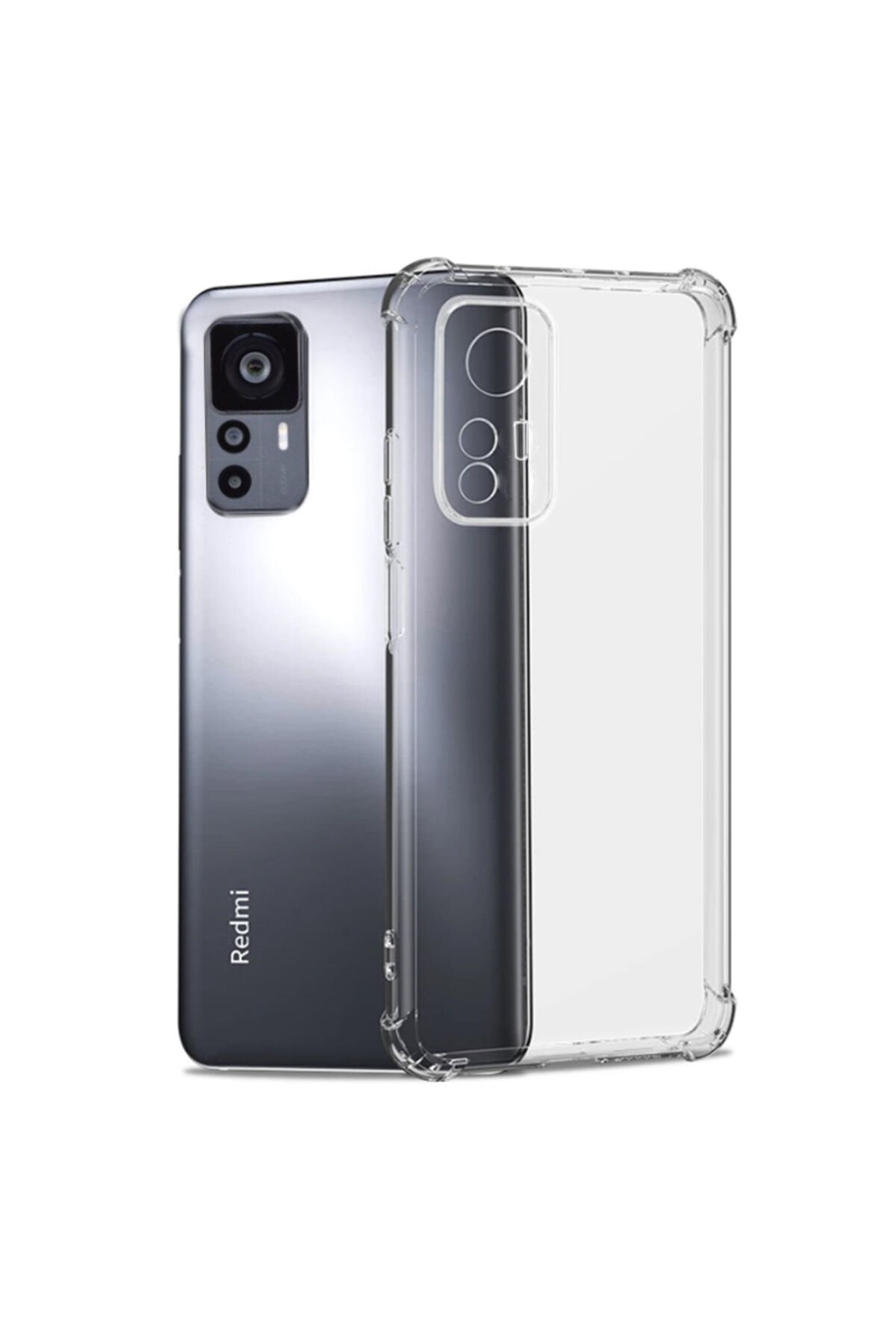 Mi 12T Kılıf SHRP Kamera Korumalı Nitro Anti Shock Silikon - Renksiz Renksiz