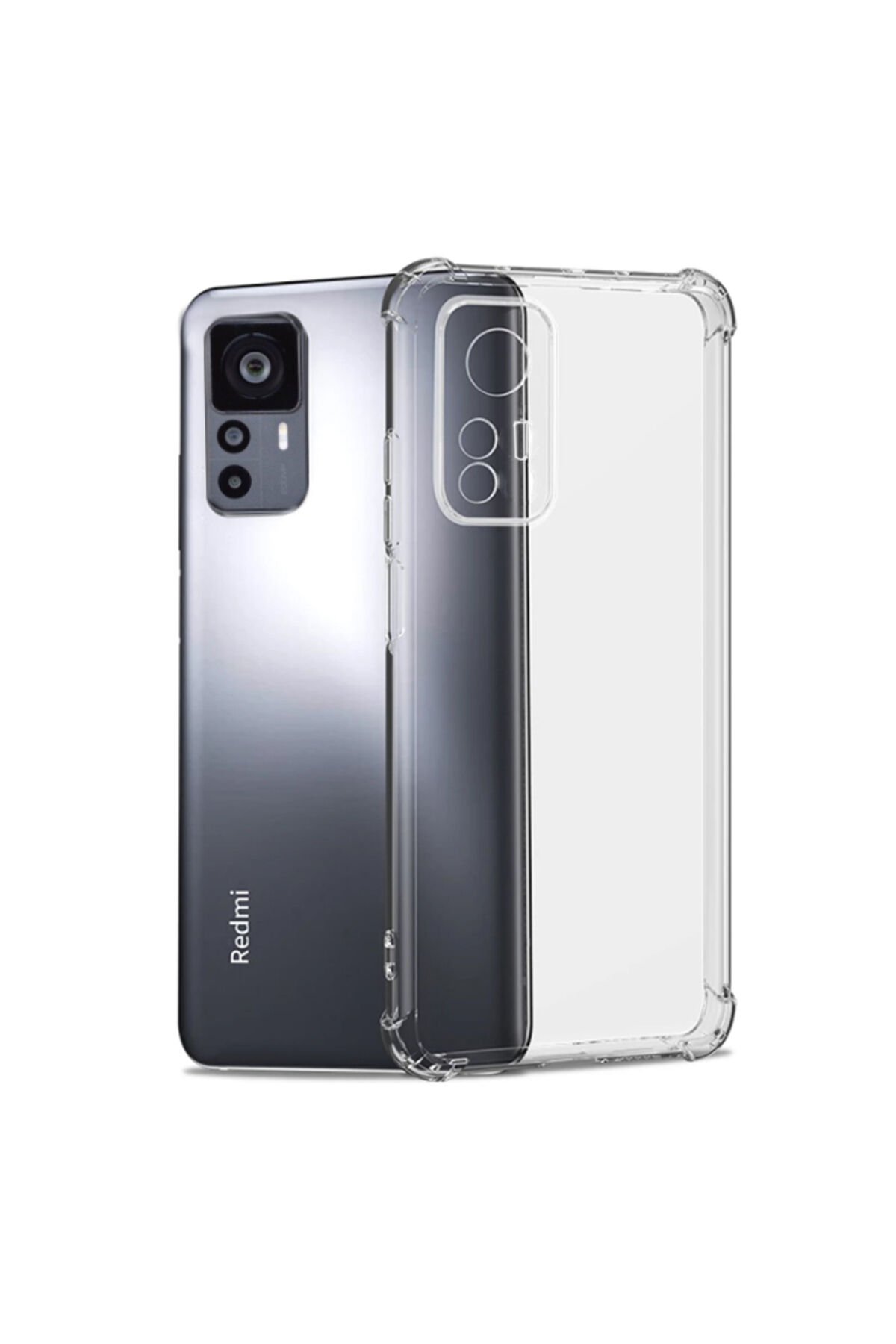 Mi 12T Kılıf SHRP Kamera Korumalı Nitro Anti Shock Silikon - Renksiz Renksiz