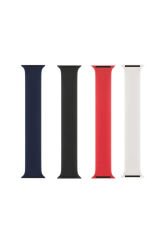 Watch 44mm Uyumlu KRD-31 Solo Loop Small BSAY Kordon-Turuncu Turuncu