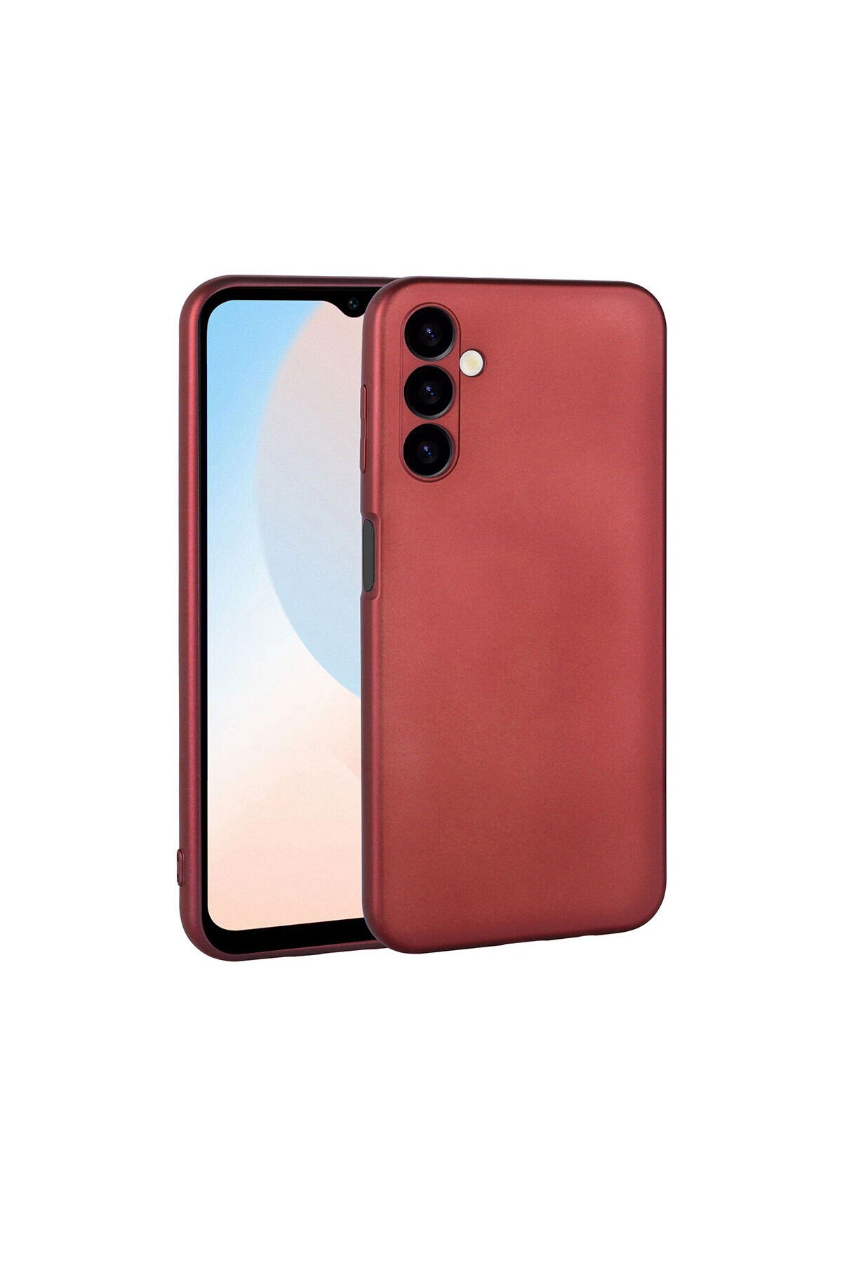 Galaxy A24 Kılıf BSAY Premier Silikon Kapak - Siyah Kırmızı
