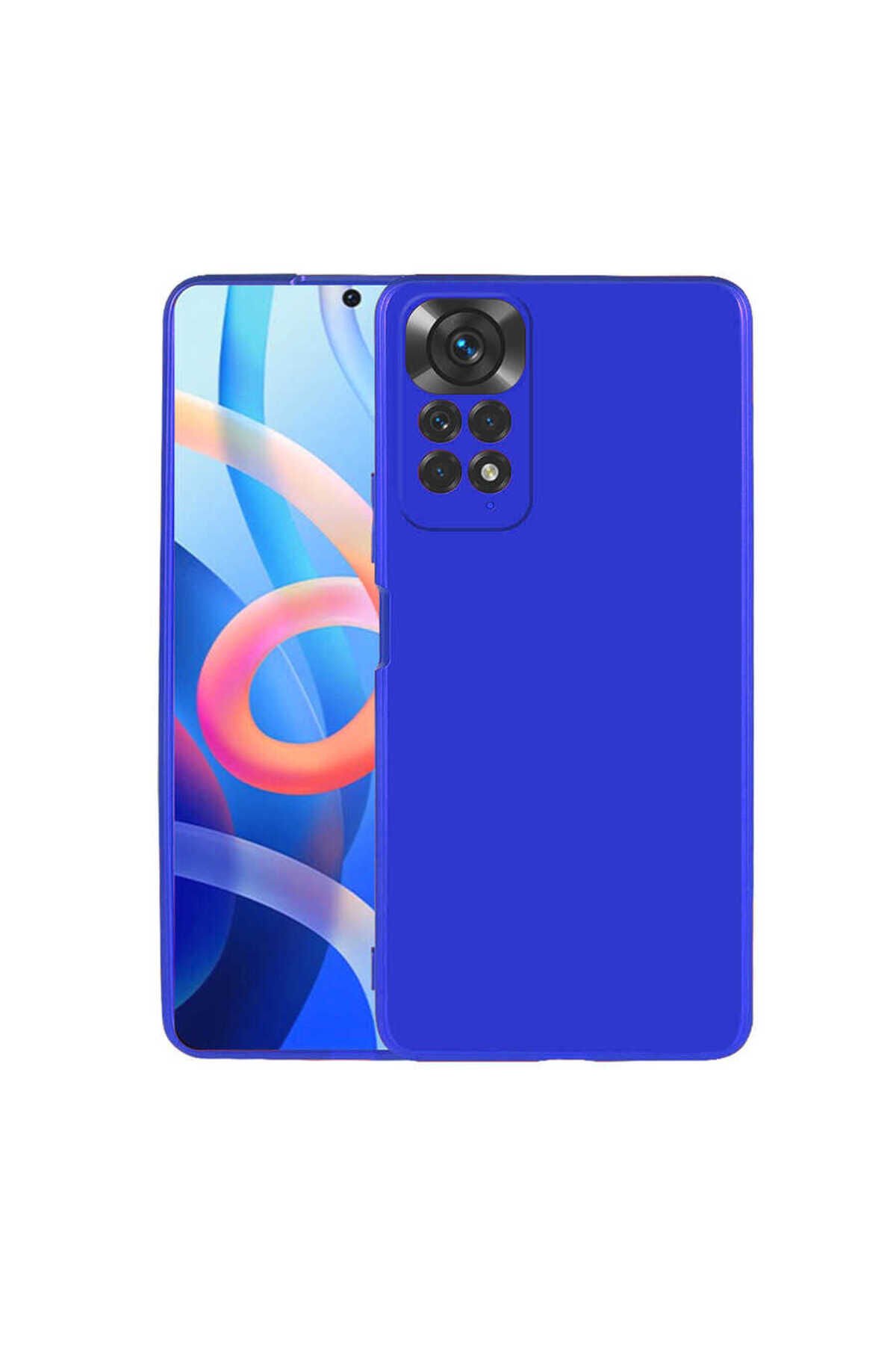 Redmi Note 11S Global Kılıf SBT Premier Silikon Kapak - Saks Mavi Saks Mavi