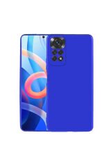 Redmi Note 11S Global Kılıf SBT Premier Silikon Kapak - Saks Mavi Saks Mavi