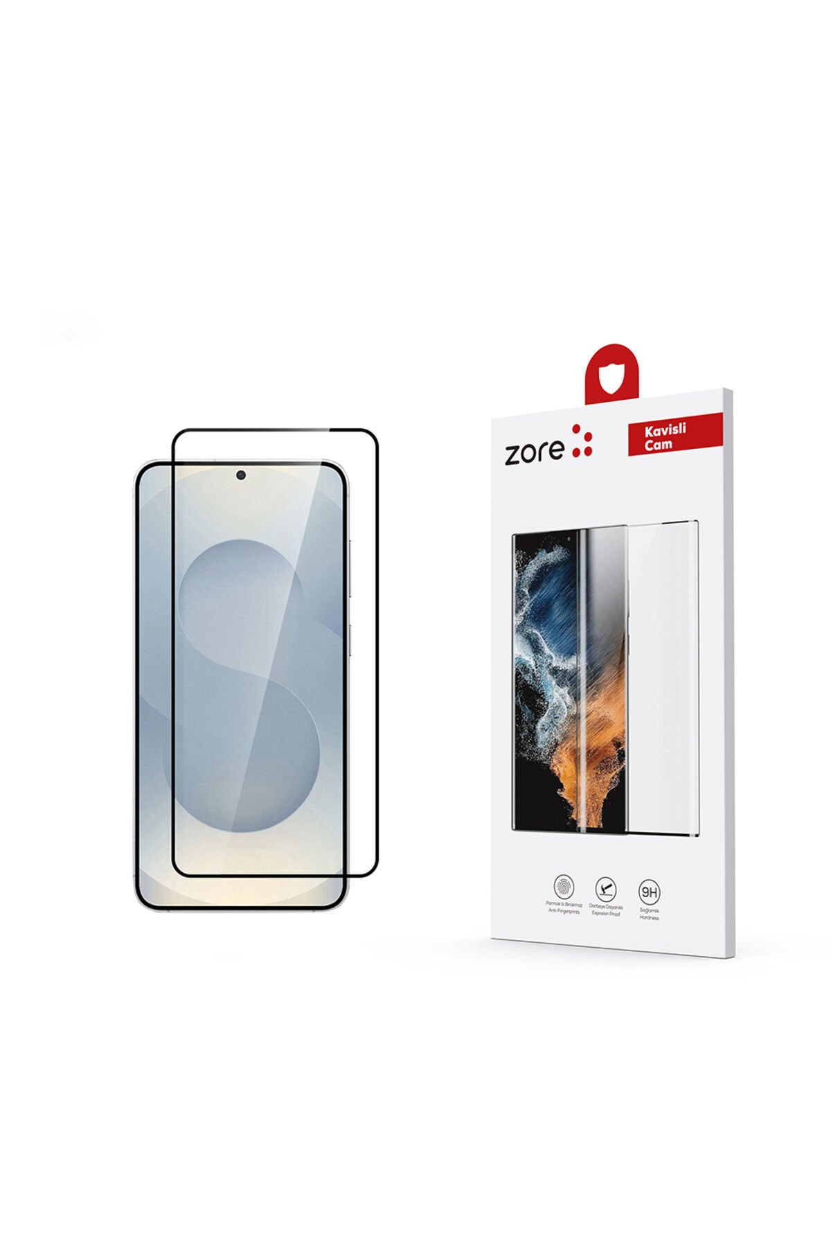 Galaxy S25 Plus Zore Dias Cam Ekran Koruyucu - Siyah