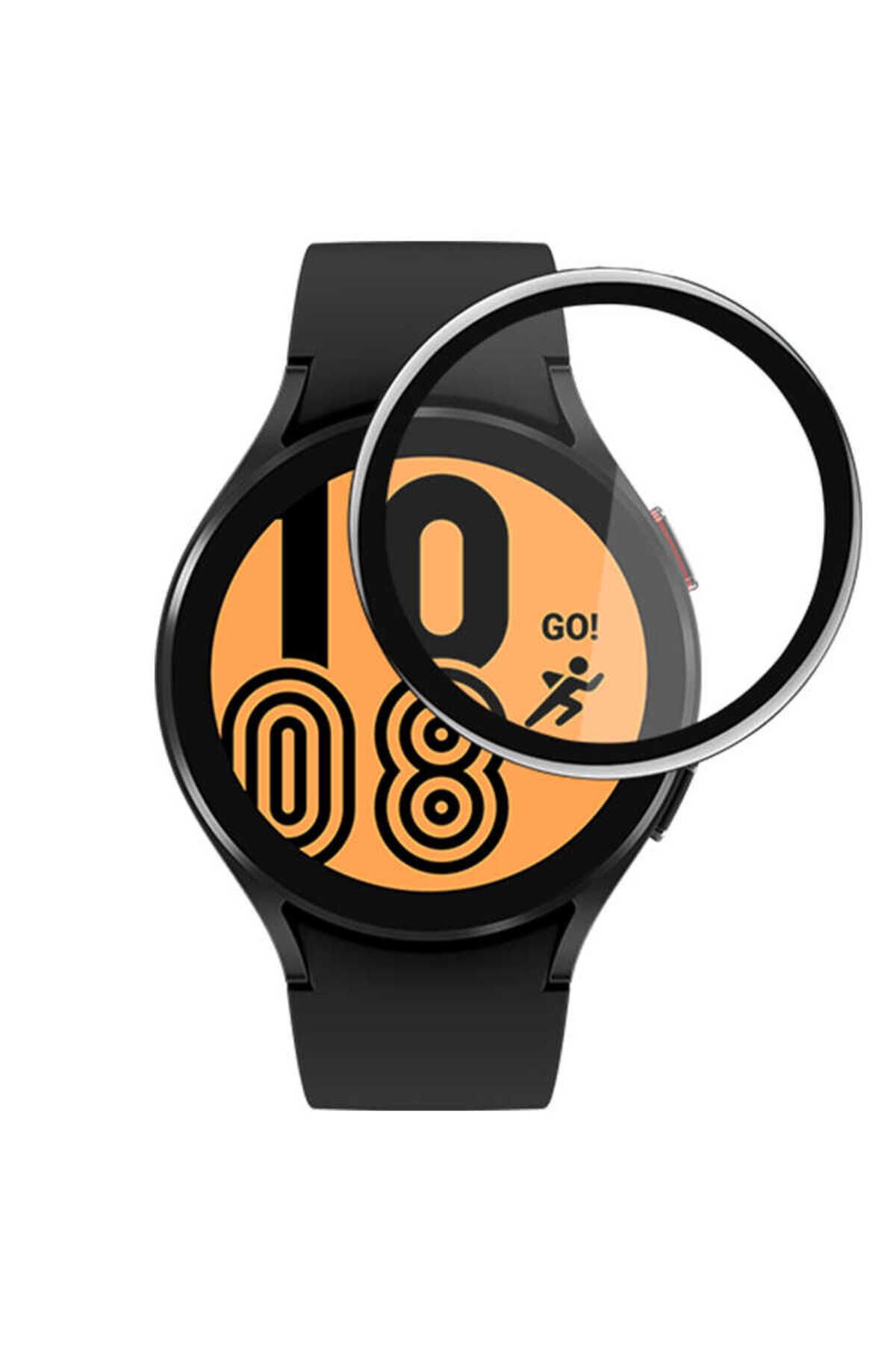 Galaxy Watch 4 40mm BSAY PMMA Pet Saat Ekran Koruyucu - Siyah Siyah
