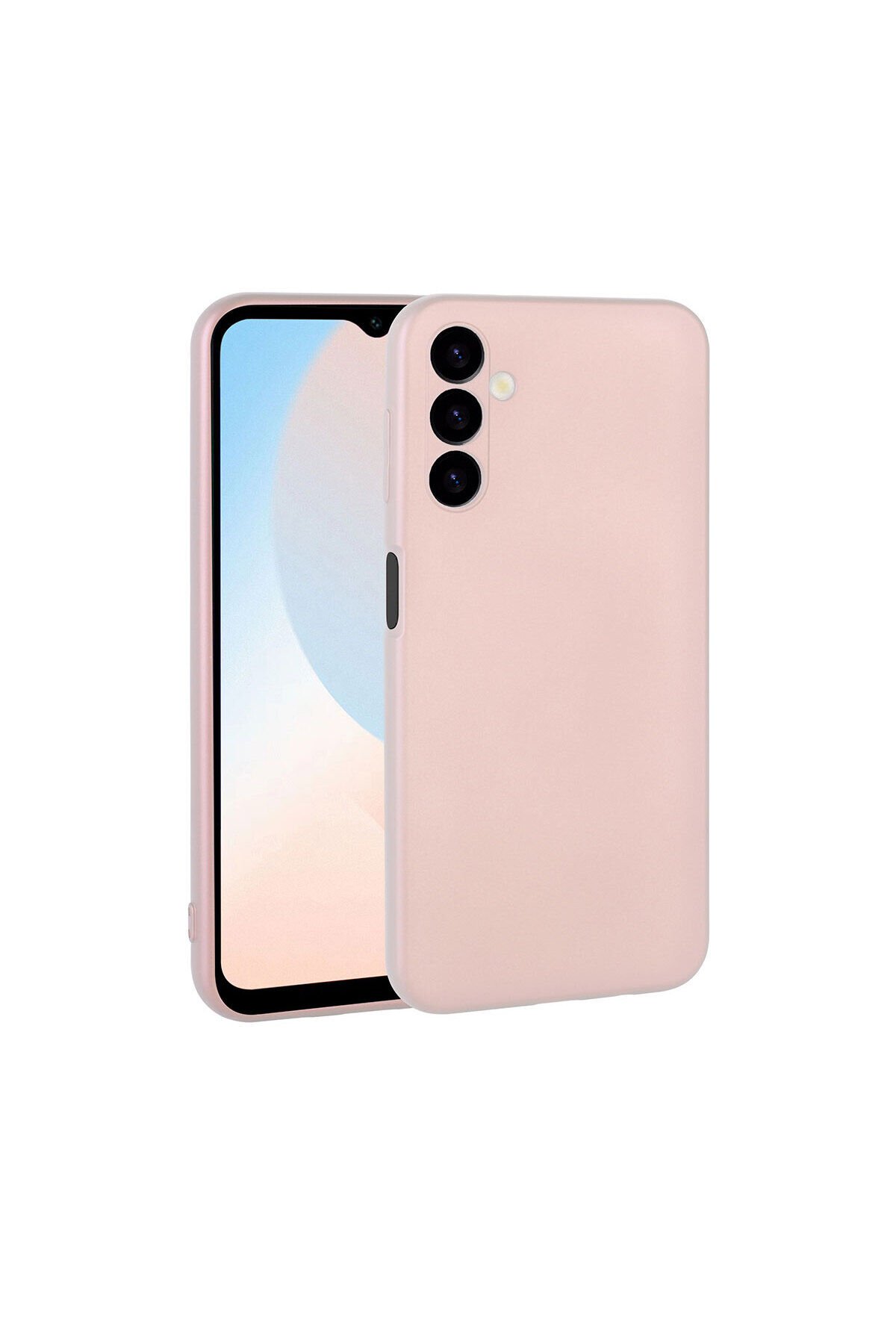 Galaxy A24 Kılıf BSAY Premier Silikon Kapak - Siyah Rose Gold