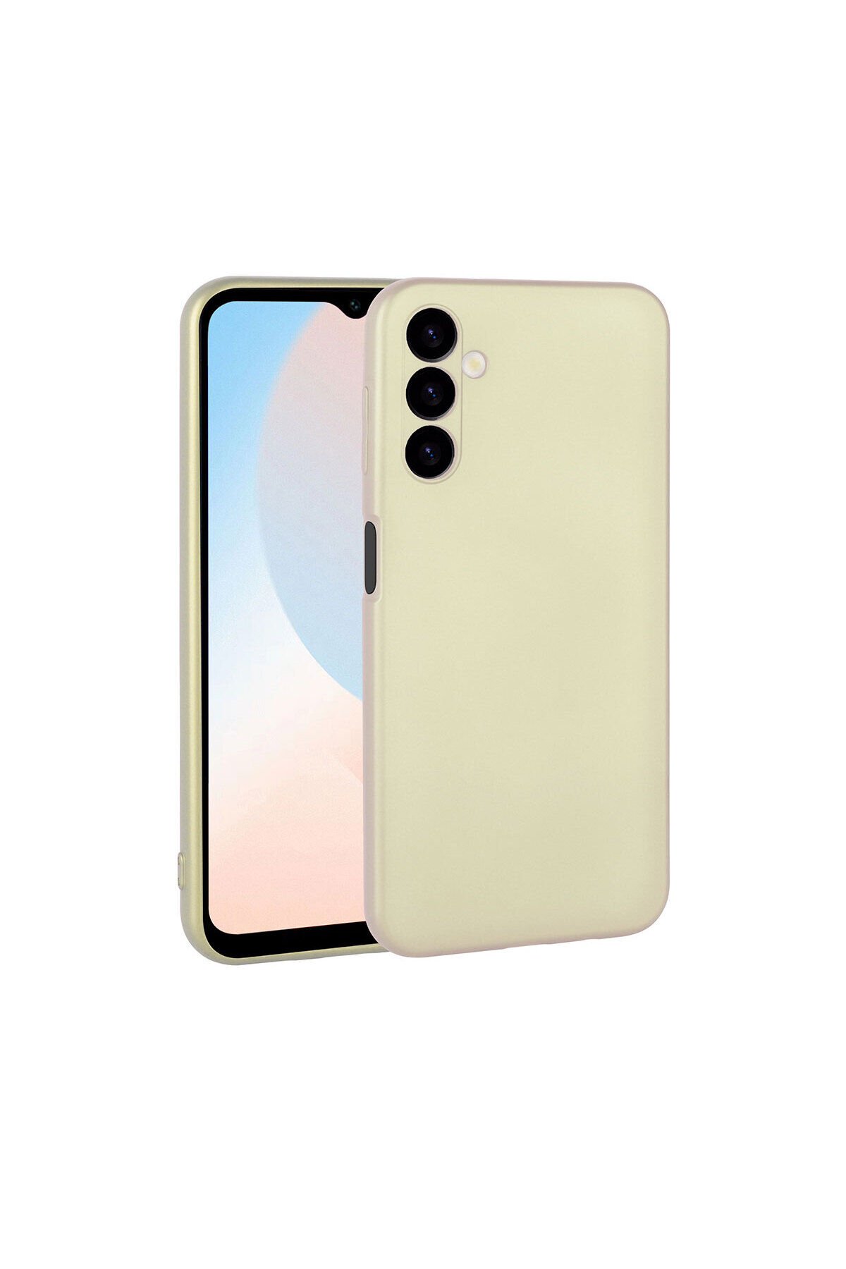 Galaxy A24 Kılıf BSAY Premier Silikon Kapak - Siyah Rose Gold