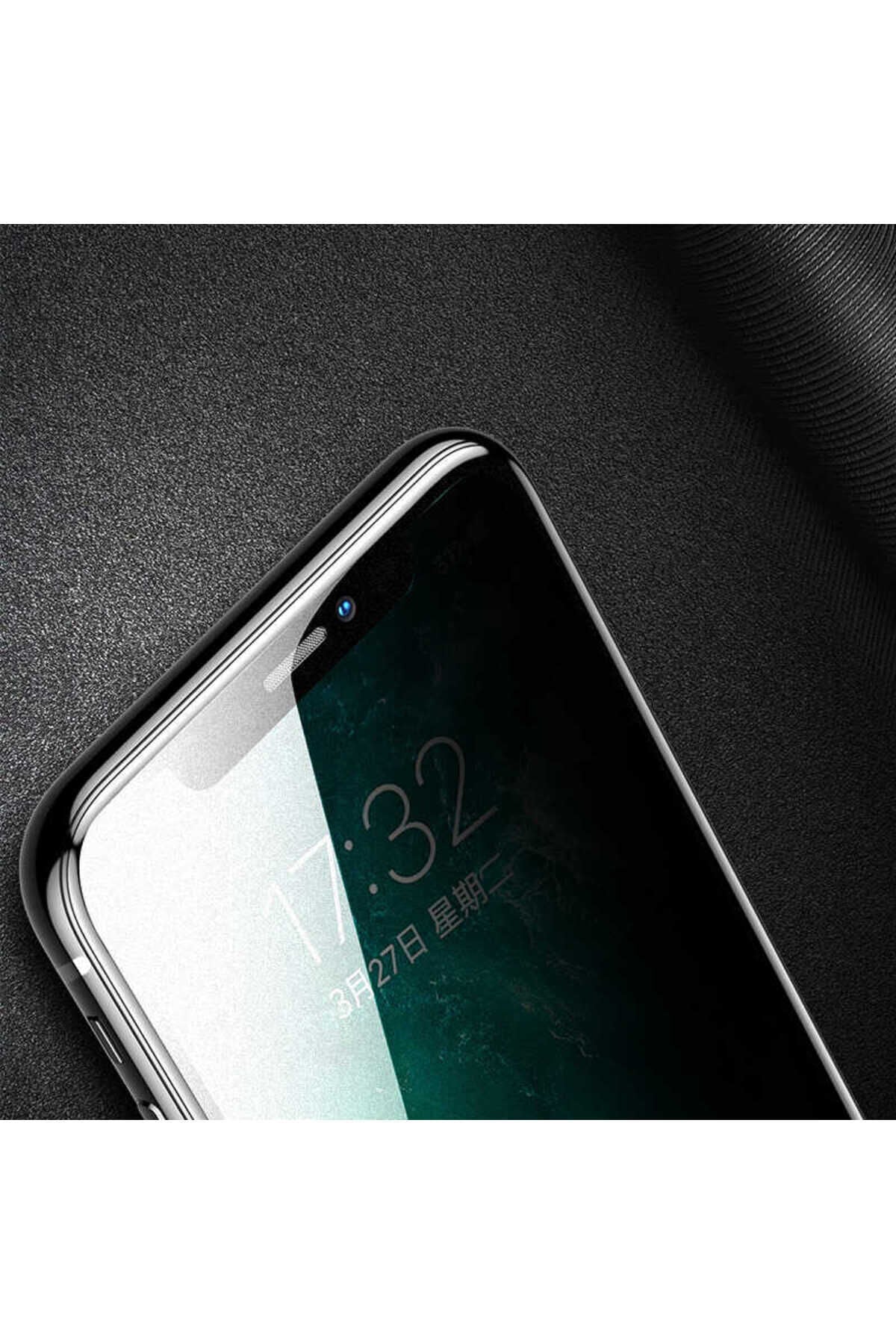 iPhone 14 Plus Uyumlu BSAY Anti-Dust Privacy Temperli Ekran Koruyucu