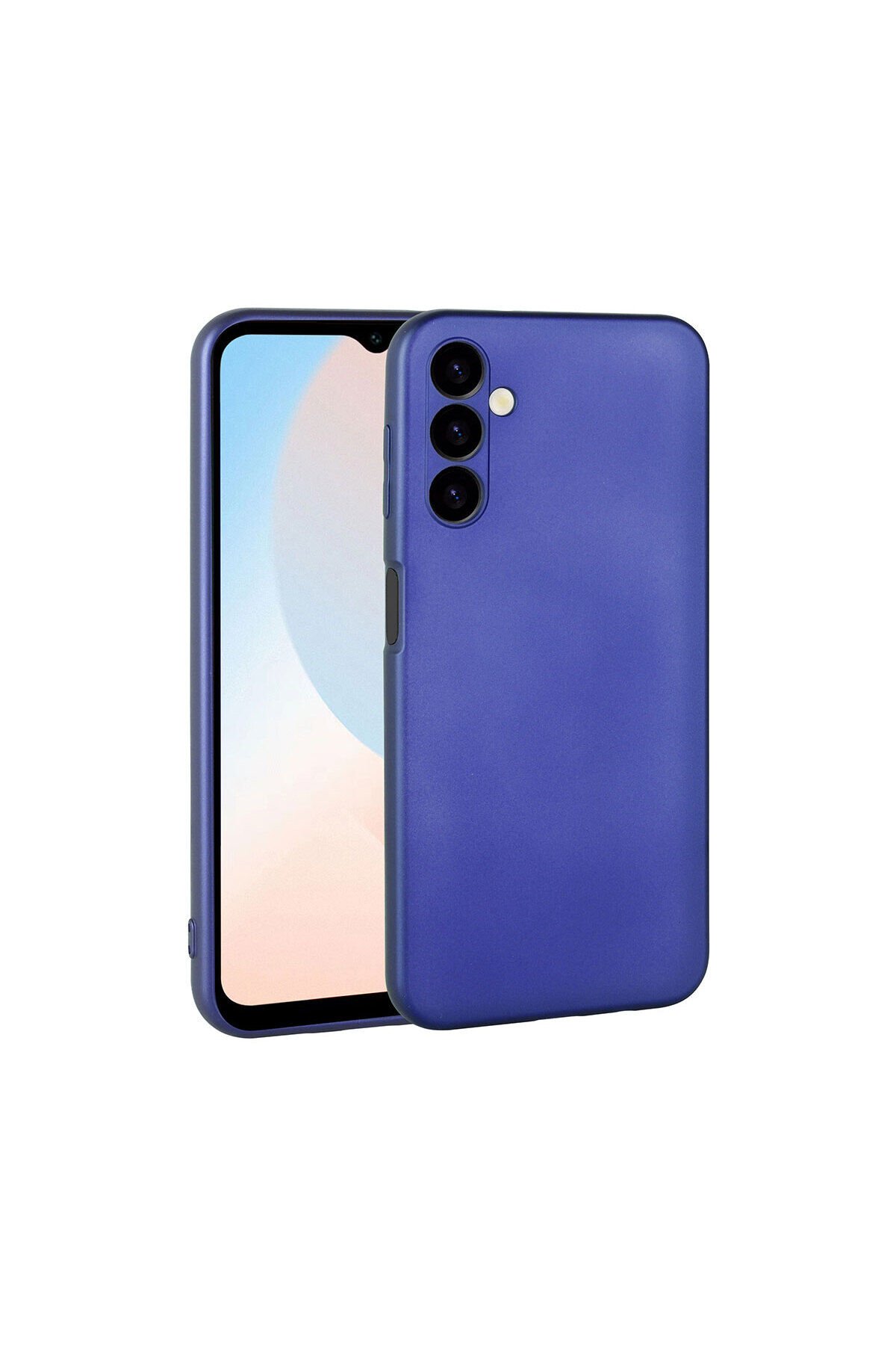 Galaxy A24 Kılıf BSAY Premier Silikon Kapak - Siyah Saks Mavi
