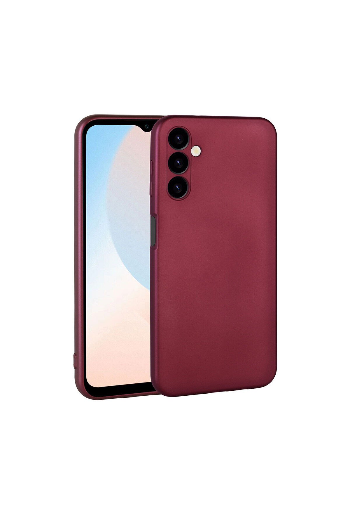 Galaxy A24 Kılıf BSAY Premier Silikon Kapak - Siyah Mürdüm