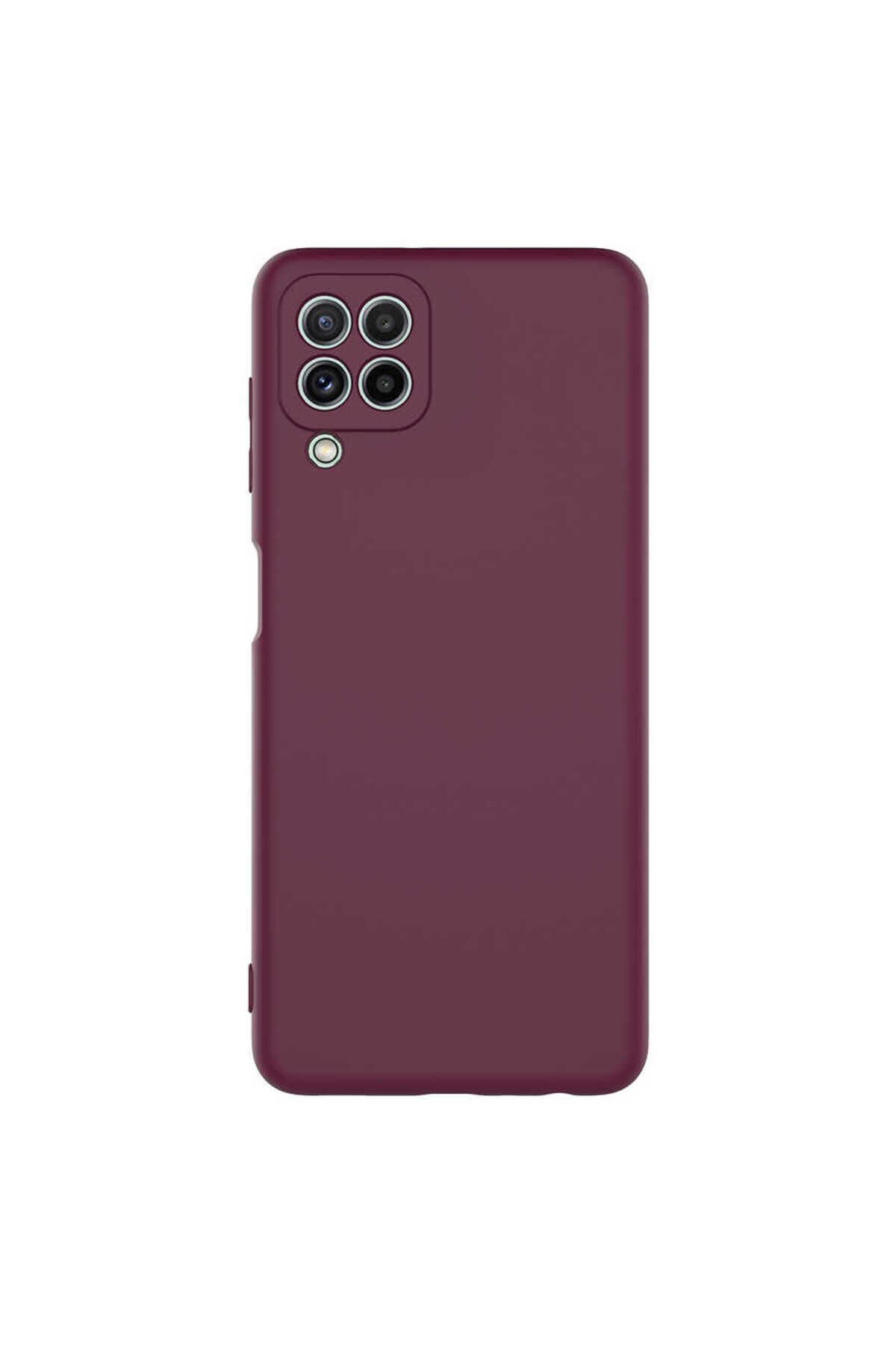 Galaxy M32 Kılıf BSAY Mara Lansman Kapak - Koyu Yeşil Koyu Mor