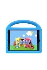 iPad Pro 10.5 (7.Nesil) Uyumlu BSAY Wheel Car Tekerlek Standlı Tablet Eva Silikon Kılıf-Mor Mor