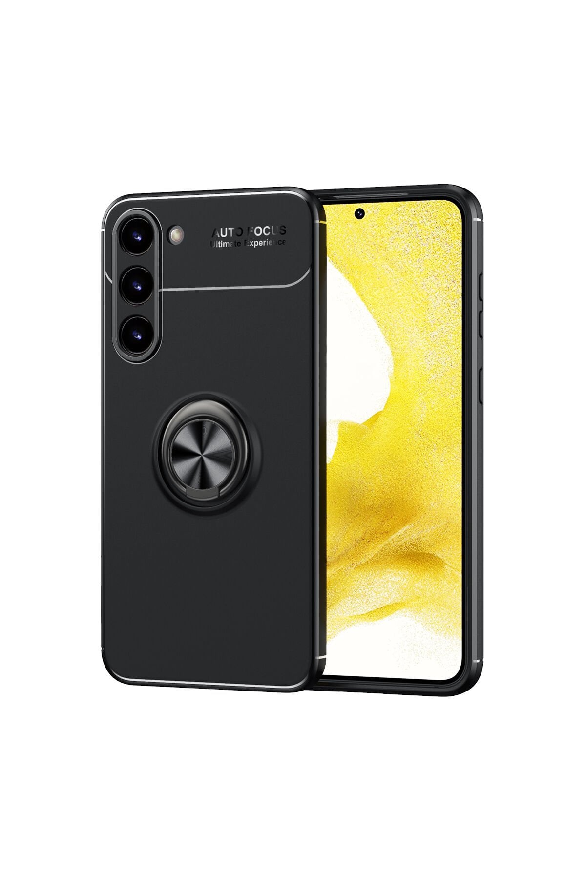 Galaxy S23 Plus Uyumlu BSAY Ravel Silikon Kılıf-Siyah-Mavi Siyah
