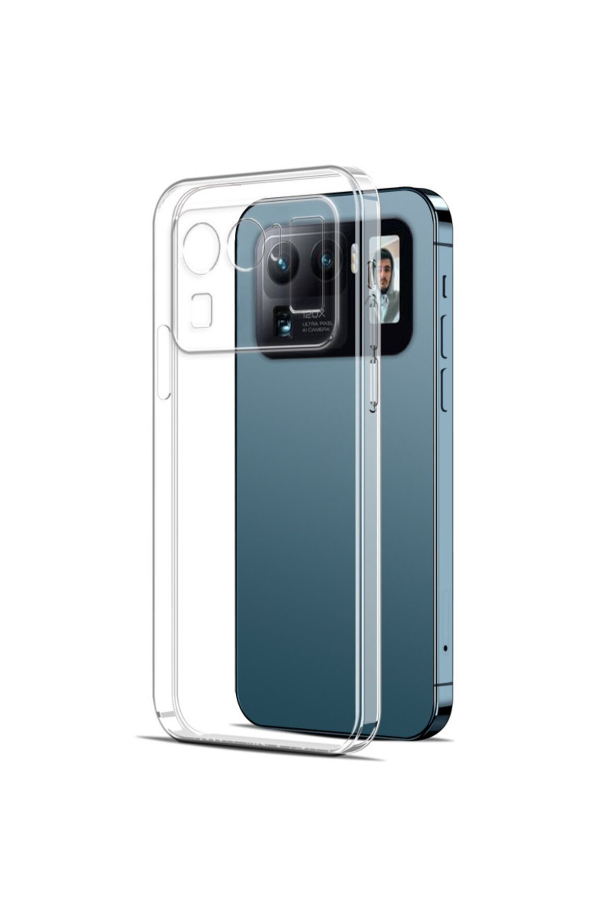 Mi 11 Ultra Kılıf GZST Süper Silikon Kapak - Renksiz Renksiz