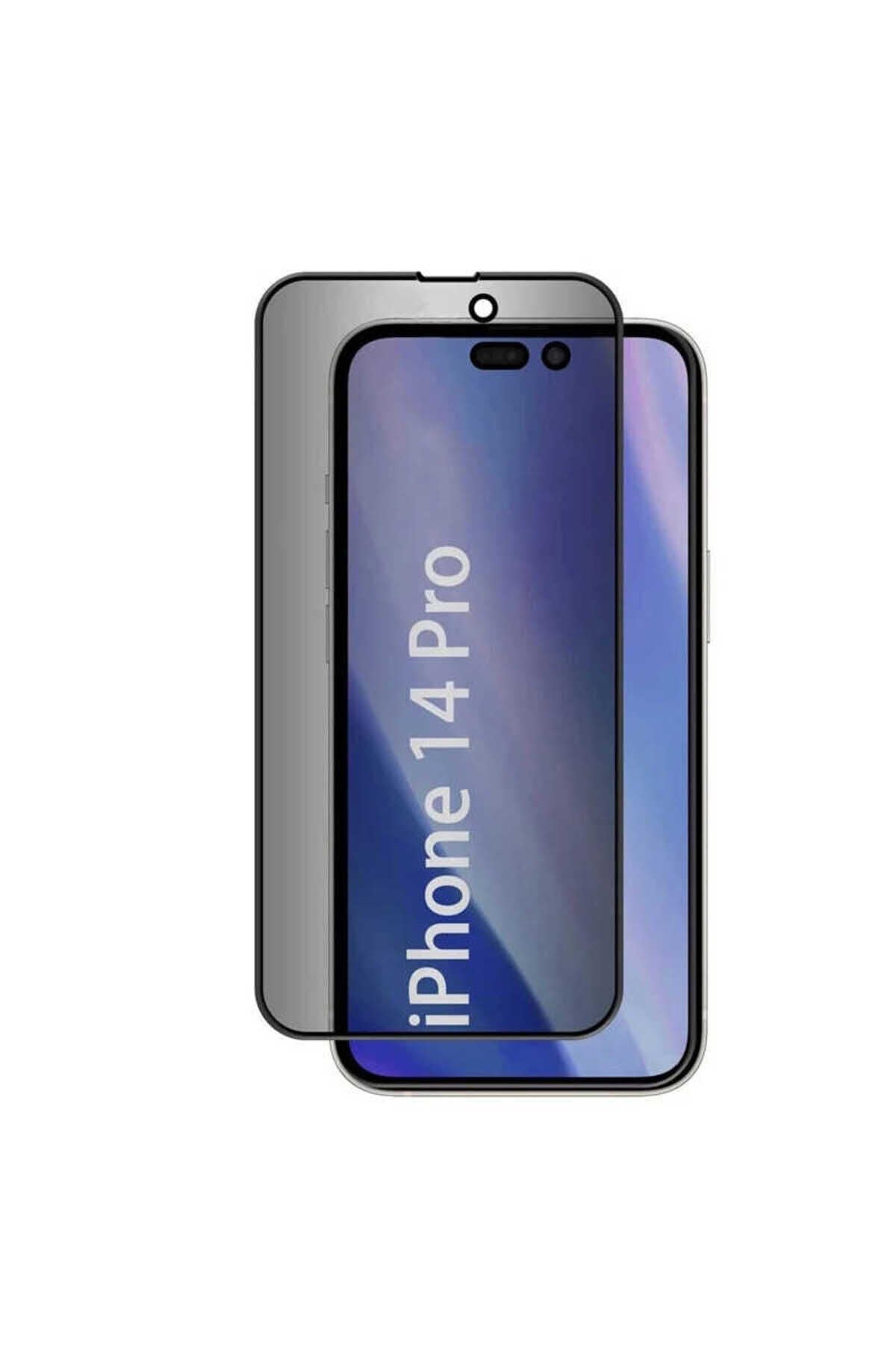 iPhone 14 Pro Uyumlu BSAY Kor Privacy Cam Ekran Koruyucu