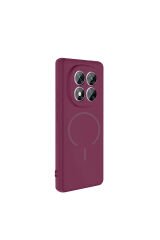 Redmi Note 14 Pro 5G Kılıf M-safe Şarj Özellikli BSAY Meta Kapak - Lacivert