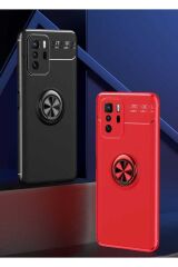 Poco X3 GT Kılıf BSAY Ravel Silikon Kapak - Siyah-Rose Gold Siyah-Mavi