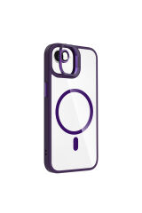 iPhone 16E Kılıf Standlı ve Kamera Lens Hediyeli M-Safe Şarj Özellikli ZPRB Etro Kapak - Desert Tita