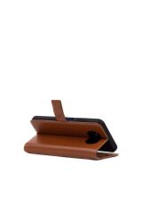 Galaxy M23 Kılıf BSAY Kar Deluxe Kapaklı Kılıf - Gold Kırmızı