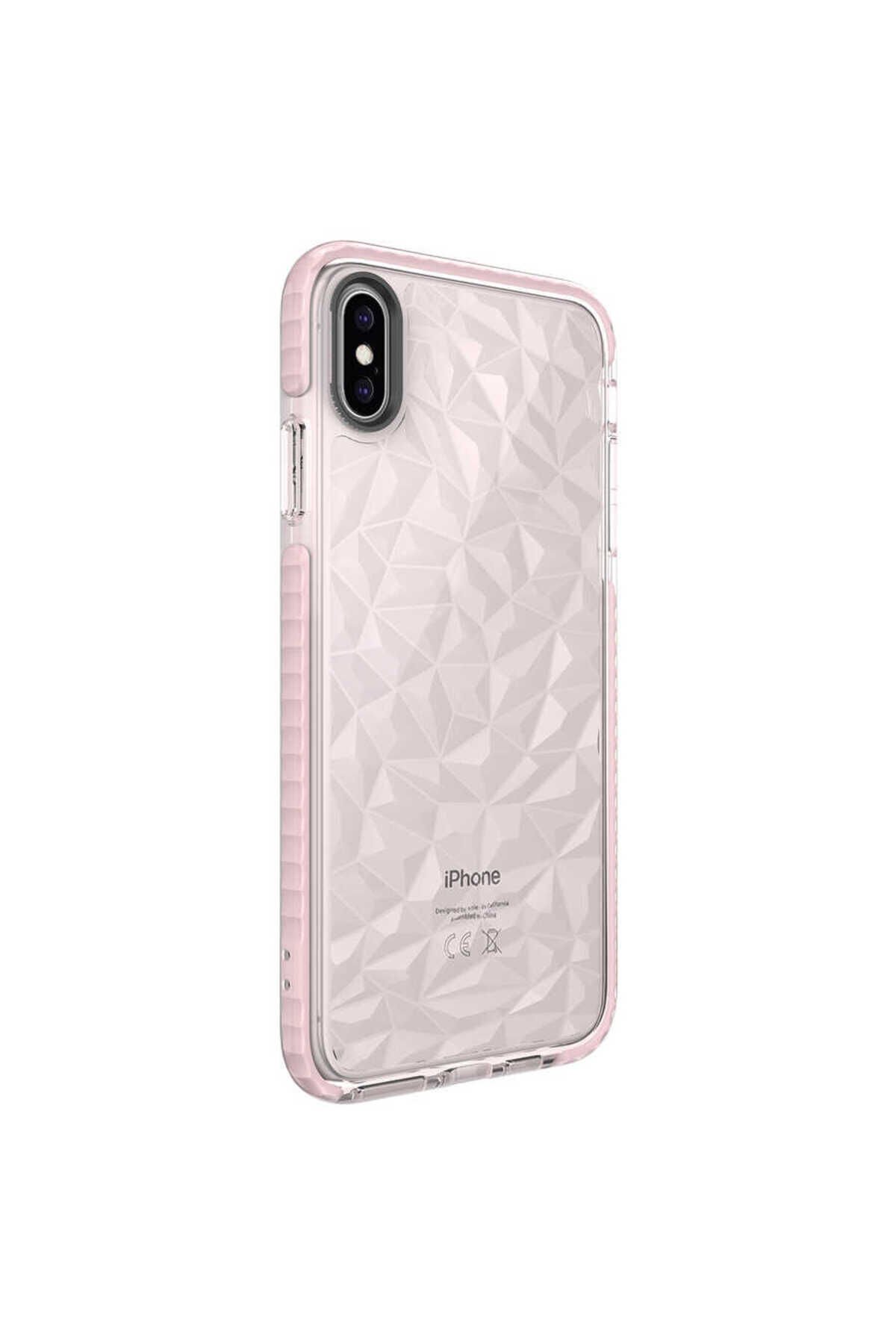 iPhone XS Max 6.5 Kılıf BSAY Buzz Kapak - Pembe Pembe