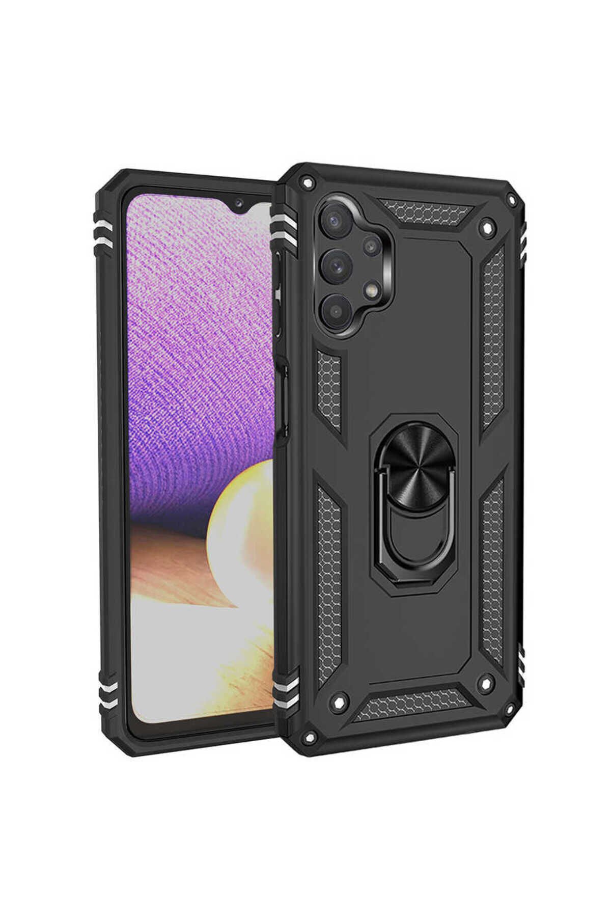 Galaxy A23 Kılıf BSAY Vega Kapak - Kırmızı Siyah