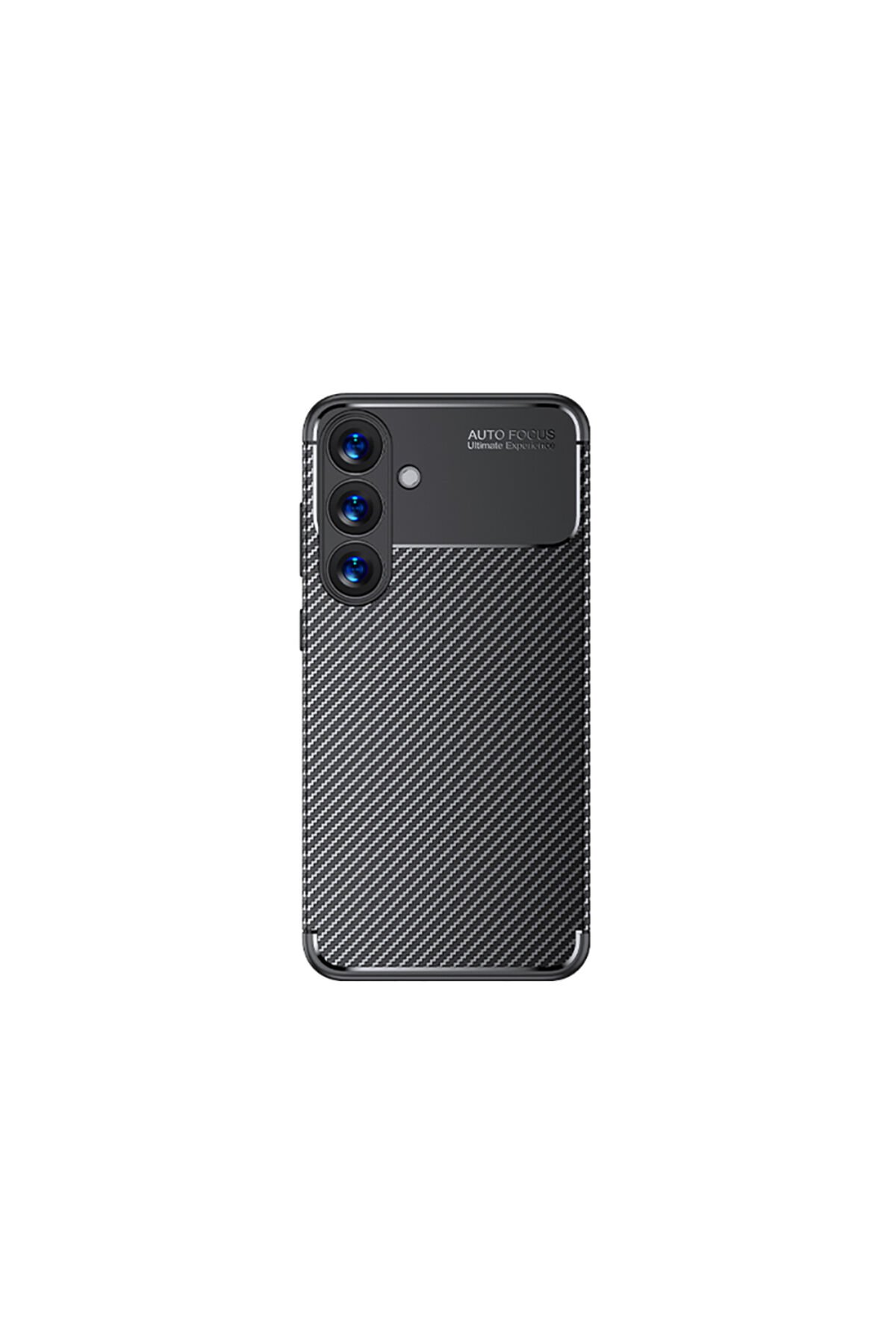Galaxy S25 Plus Uyumlu Kılıf BSAY Negro Silikon Kapak-Siyah Siyah