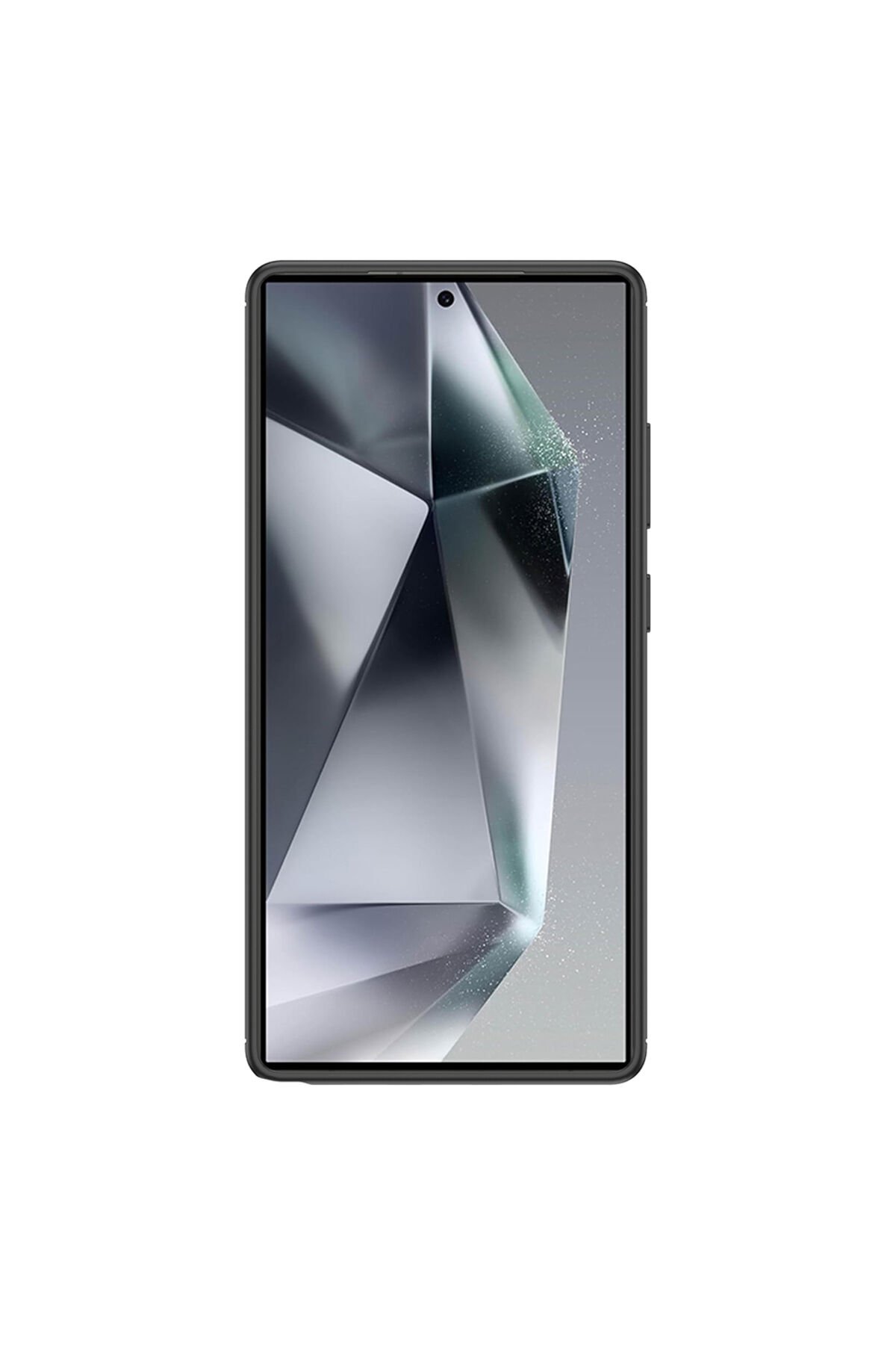 Galaxy S25 Ultra Uyumlu Kılıf BSAY Negro Silikon Kapak-Siyah Siyah