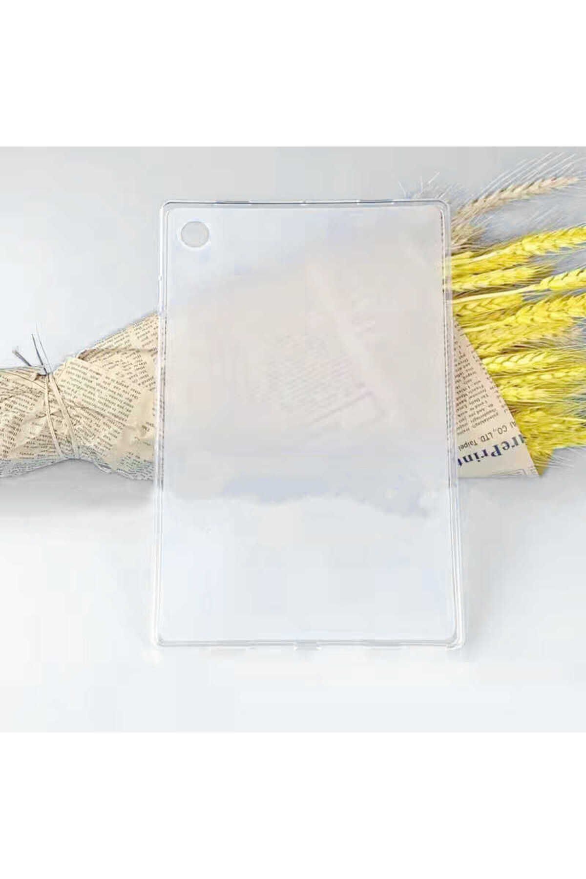 Galaxy Tab A8 10.5 SM-X200 (2021) Kılıf Uyumlu BSAY Tablet Süper Silikon Kapak-Renksiz Renksiz