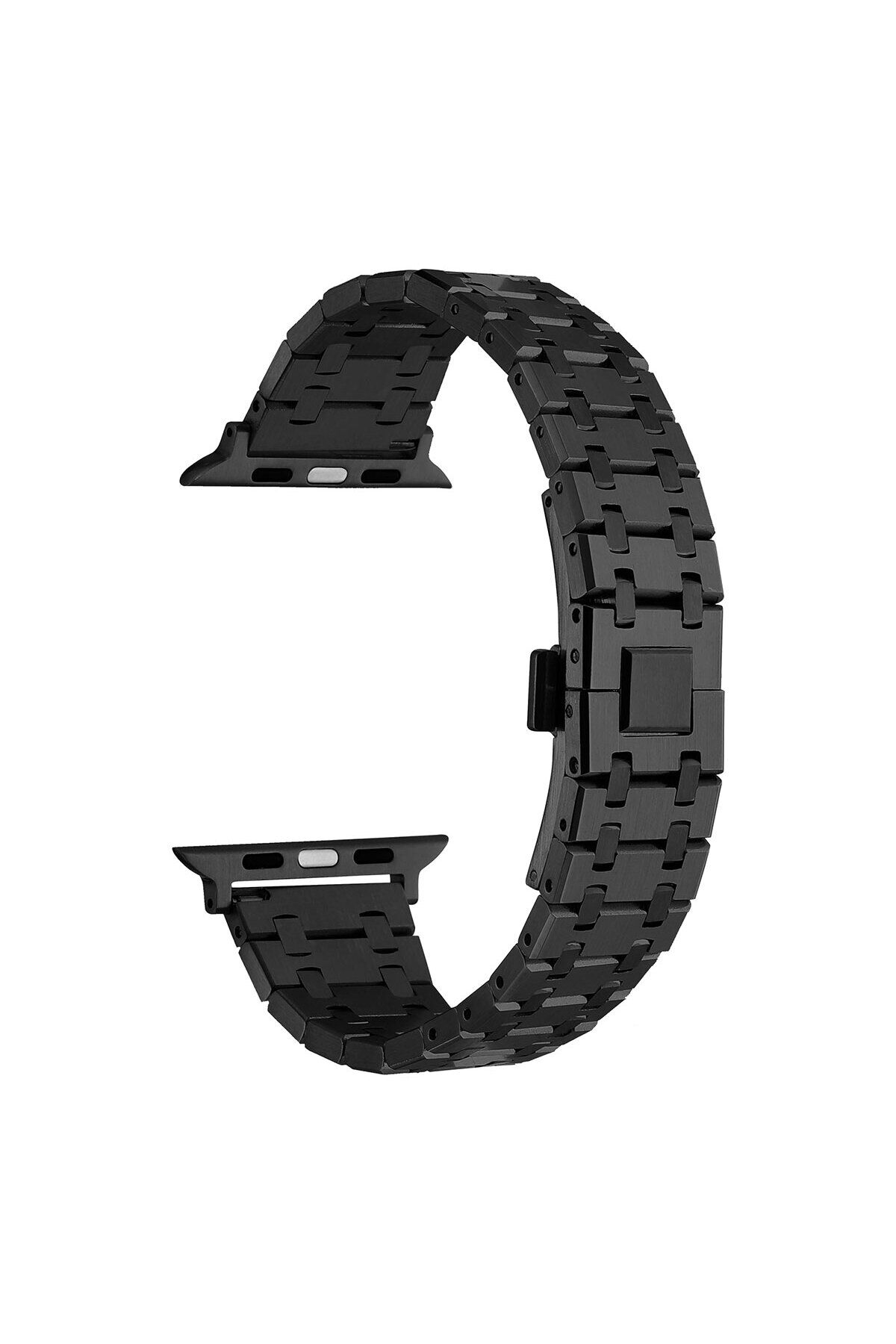 Watch 40mm Uyumlu KRD-83 Metal BSAY Kordon-Gümüş Siyah