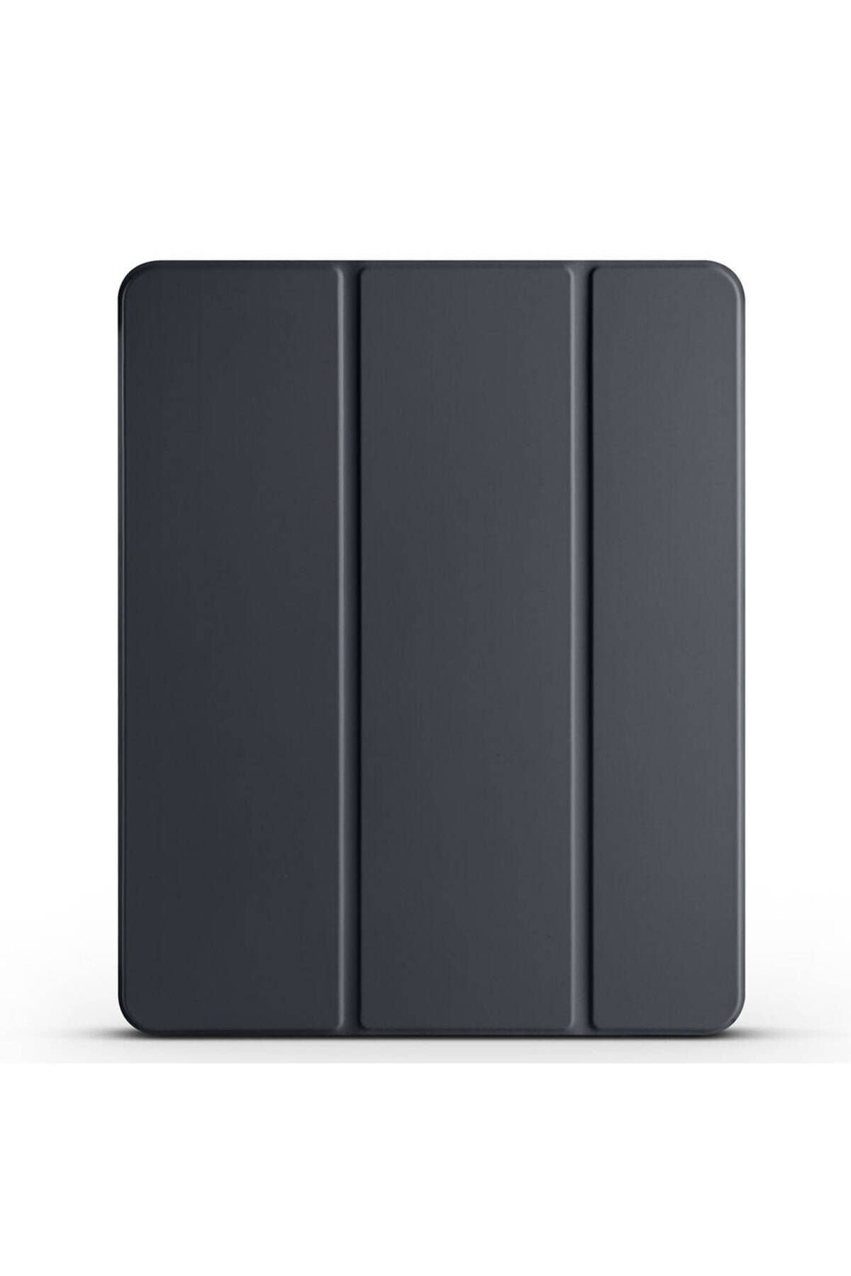 iPad Air 11 2025 M3 ZPRB Smart Cover Kalem Bölmeli Standlı 1-1 Kılıf - Siyah Siyah