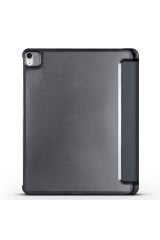 iPad Air 11 2025 M3 ZPRB Smart Cover Kalem Bölmeli Standlı 1-1 Kılıf - Siyah Kırmızı