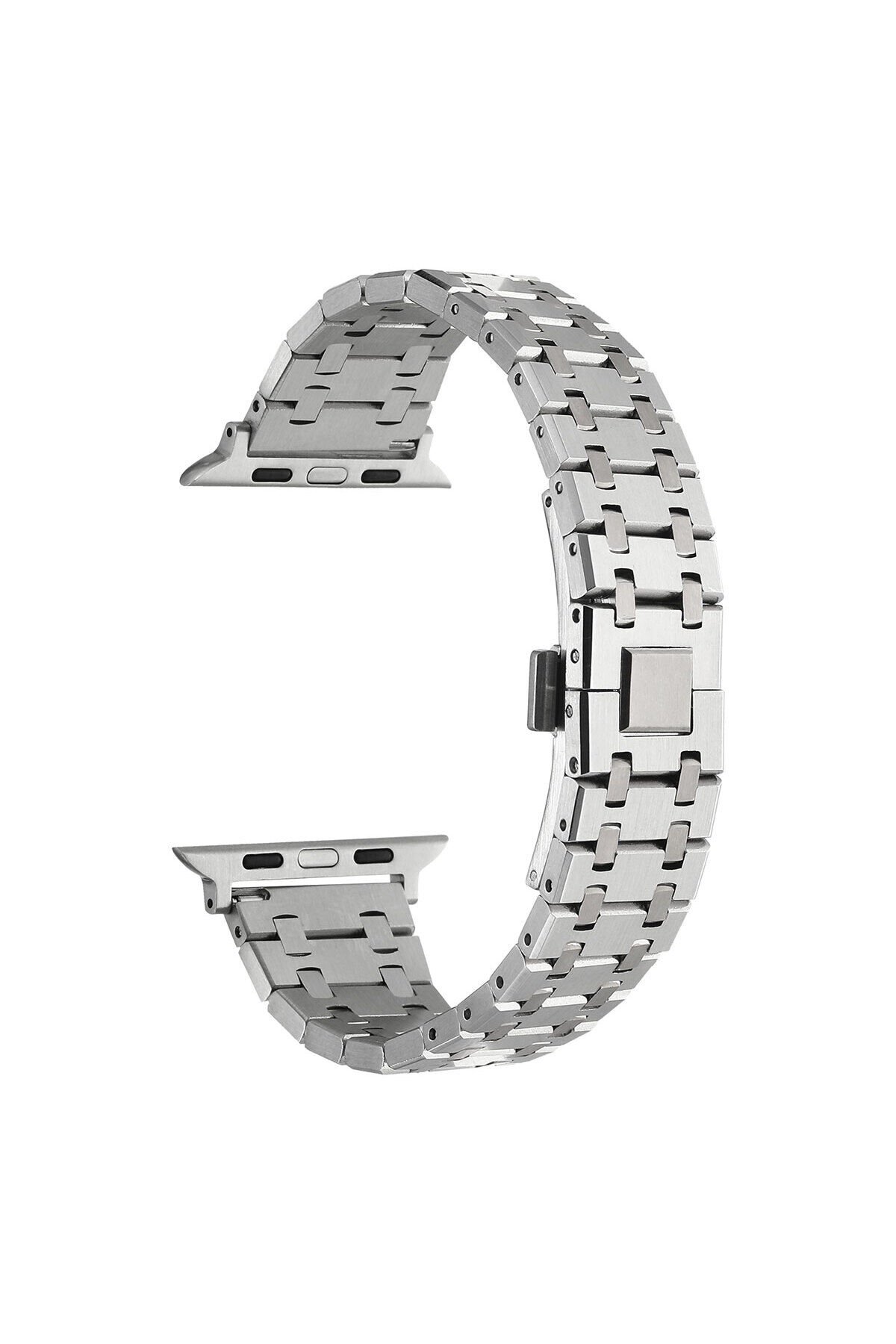 Watch 7 41mm Uyumlu KRD-83 Metal BSAY Kordon-Gold Gümüş