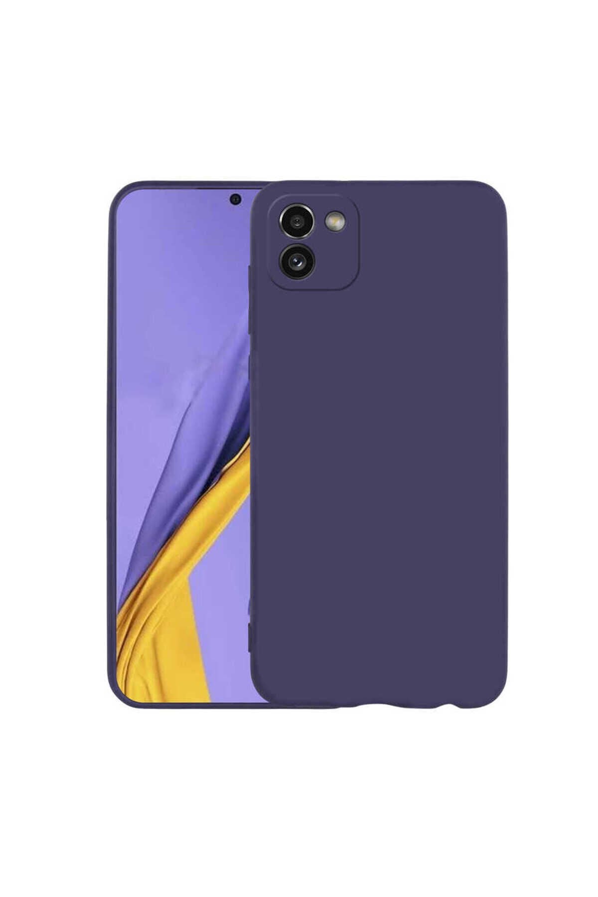 Galaxy A03 Kılıf BSAY Premier Silikon Kapak - Lacivert Lacivert