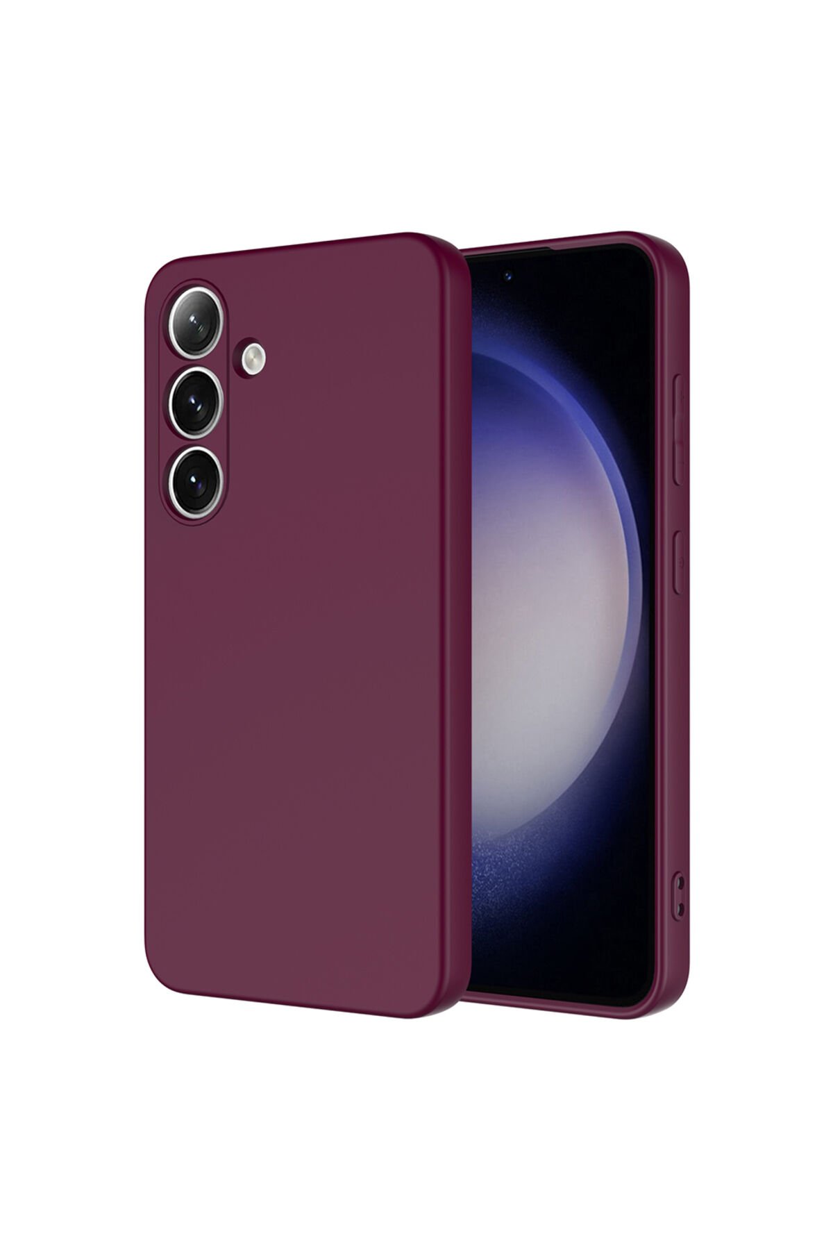 Galaxy S25 Uyumlu Kılıf BSAY Mara Lansman Kapak-Pembe Koyu Mor