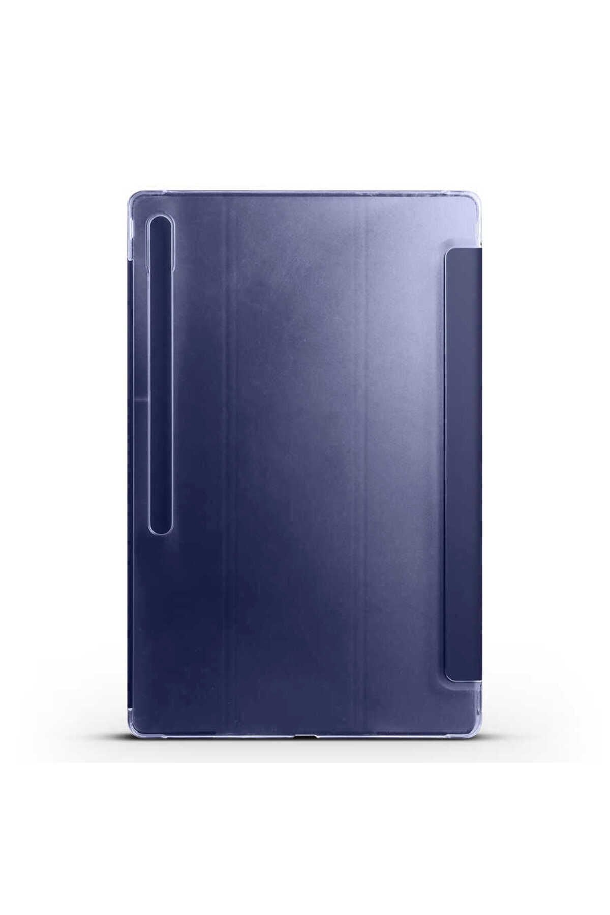 Galaxy Tab S8 Ultra SM-X900 Uyumlu BSAY Smart Cover Standlı 1-1 Kılıf-Pembe Pembe