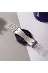 Huawei GT2 46mm Uyumlu KRD-27 22mm BSAY Kordon-Turuncu Mavi