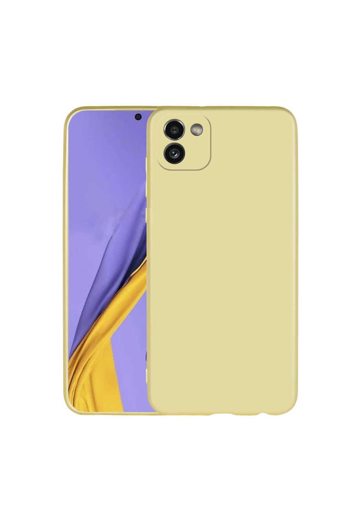 Galaxy A03 Kılıf BSAY Premier Silikon Kapak - Lacivert Gold