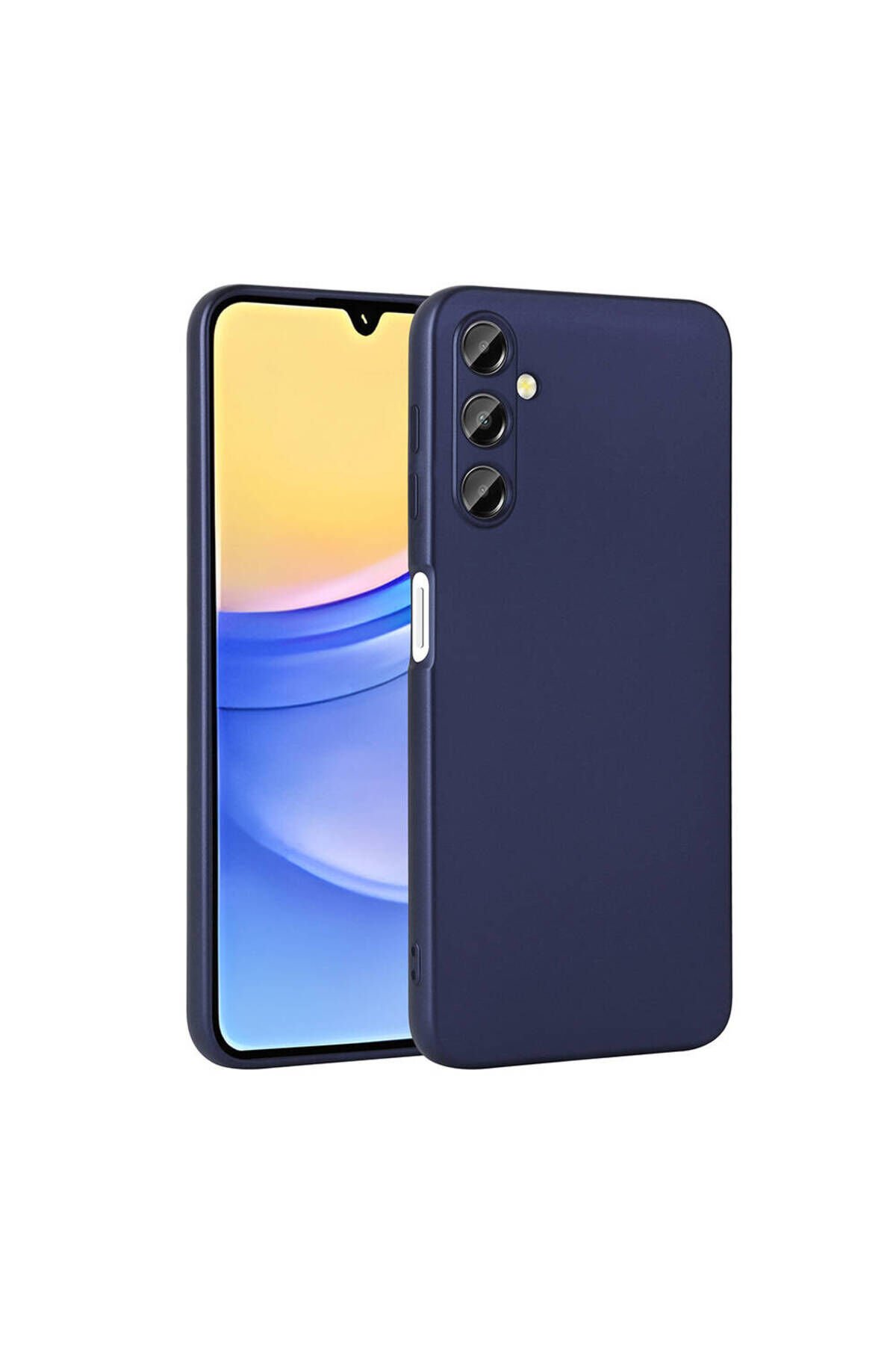 Galaxy A15 Kılıf BSAY Premier Silikon Kapak - Gold Lacivert