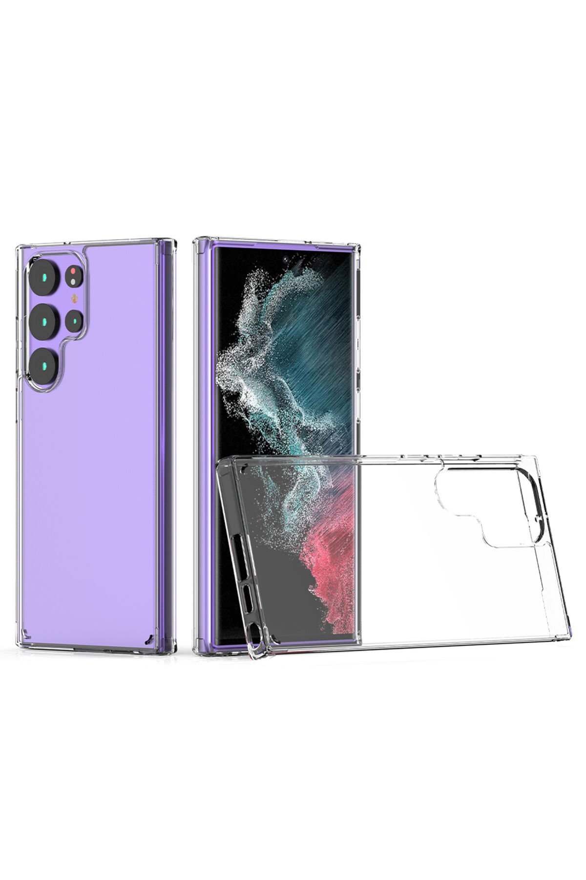 Galaxy S23 Ultra Uyumlu BSAY Coss Kılıf-Renksiz