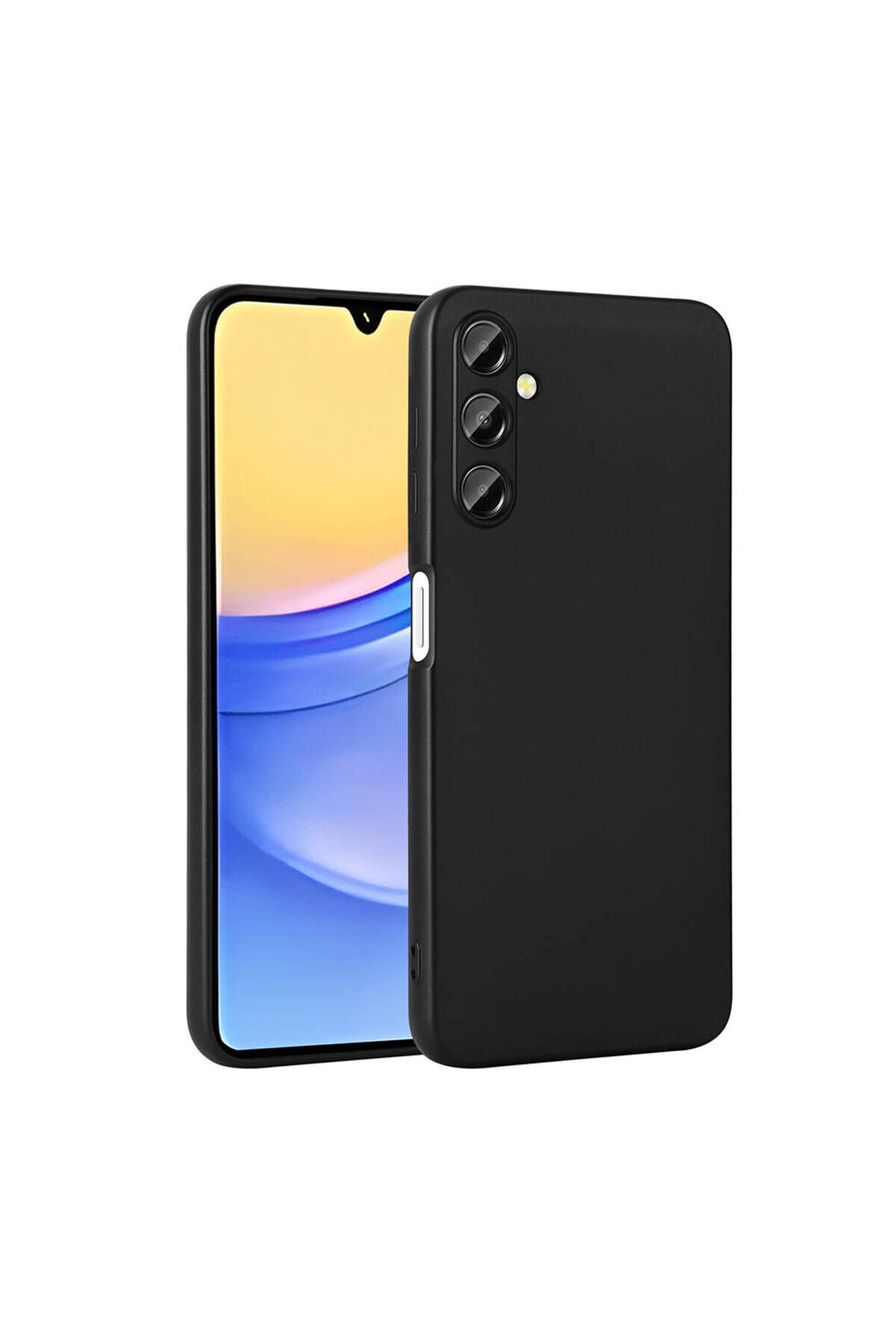 Galaxy A15 Kılıf BSAY Premier Silikon Kapak - Gold Siyah