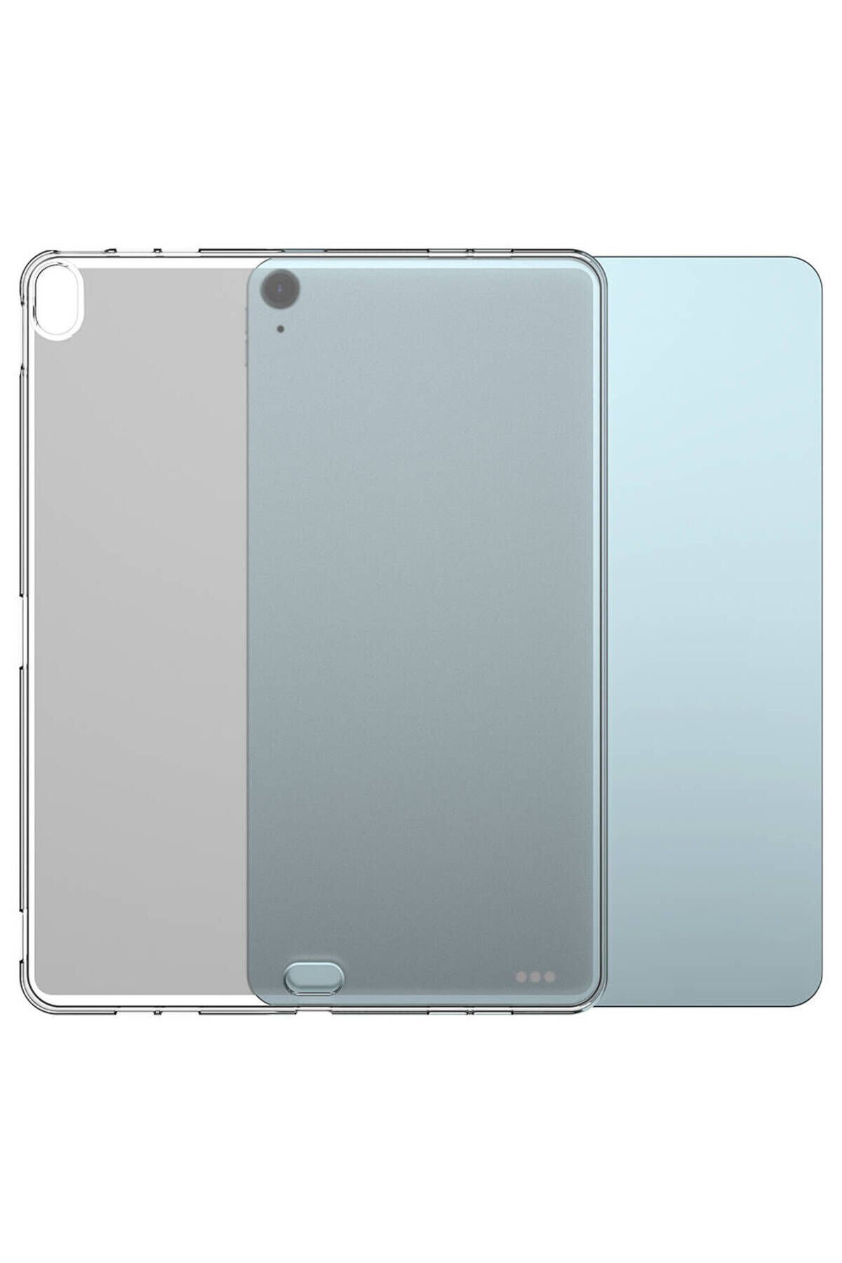 iPad Air 13 2025 M3 Kılıf SVL Tablet Süper Silikon Kapak - Şeffaf Şeffaf