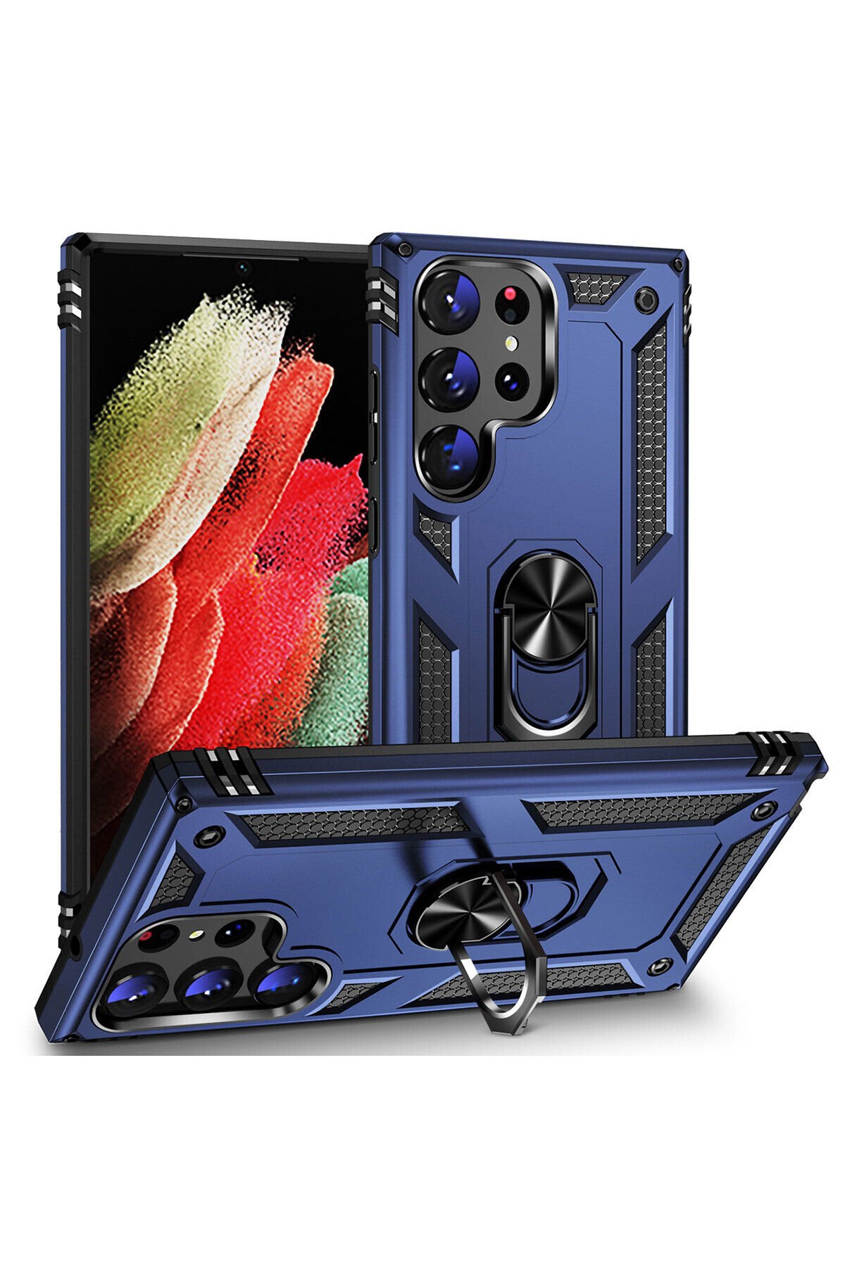 Galaxy S23 Ultra Uyumlu BSAY Vega Kılıf-Mavi