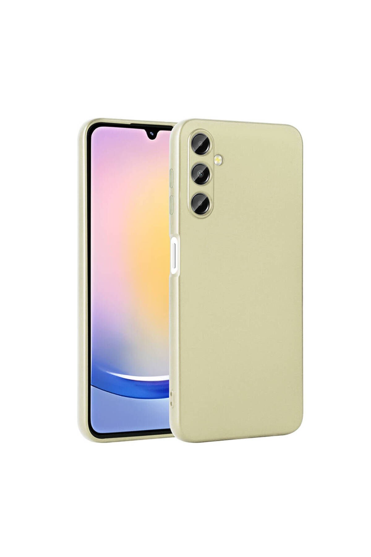 Galaxy A25 Kılıf BSAY Premier Silikon Kapak - Rose Gold Gold