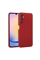 Galaxy A25 Kılıf BSAY Premier Silikon Kapak - Rose Gold Kırmızı