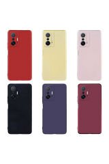 Mi 11T Pro 5G Kılıf BSAY Premier Silikon Kapak - Kırmızı Siyah