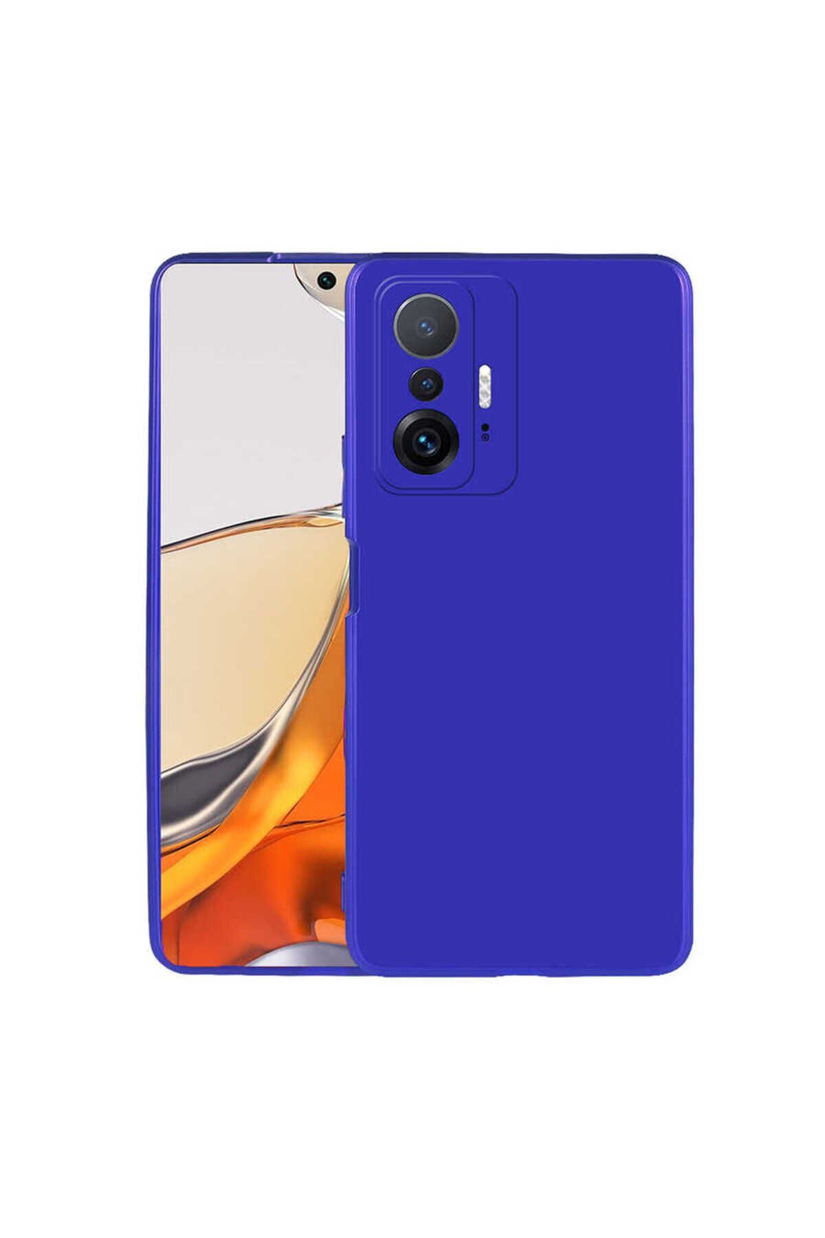 Mi 11T Pro 5G Kılıf SBT Premier Silikon Kapak - Saks Mavi Saks Mavi