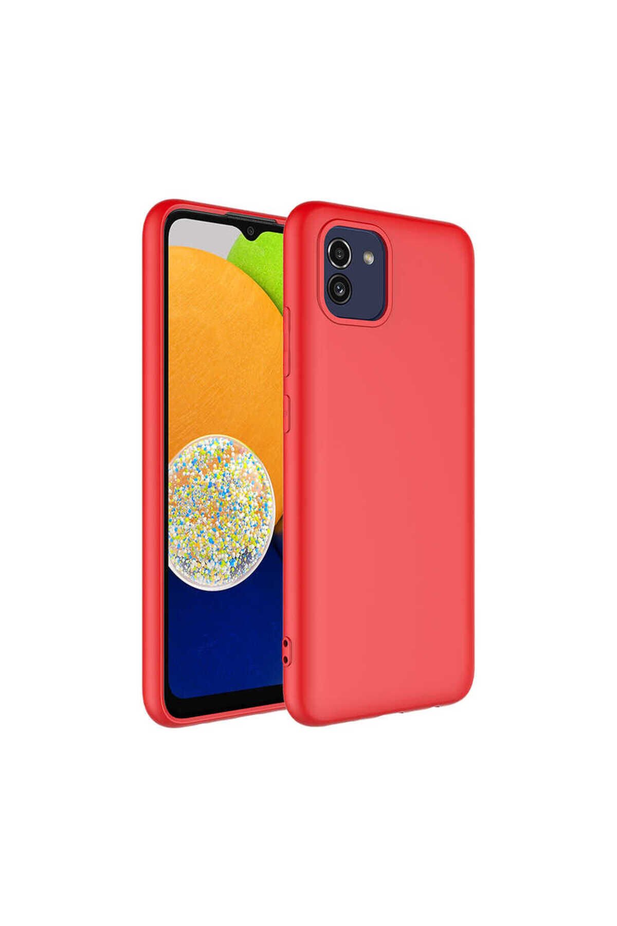 Galaxy A03 Kılıf BSAY Mara Lansman Kapak - Lila Kırmızı